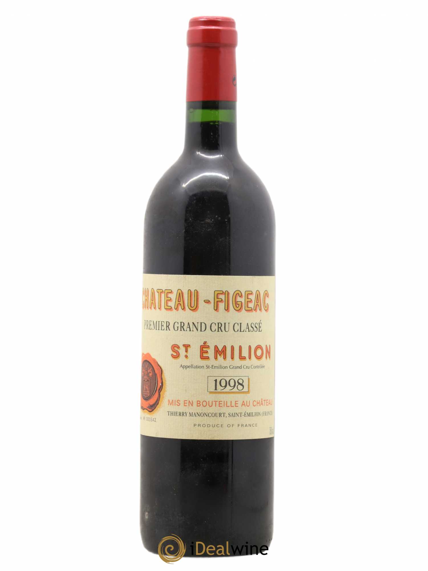 Château Figeac 1er Grand Cru Classé A 1998 - Lot de 1 bouteille - 0