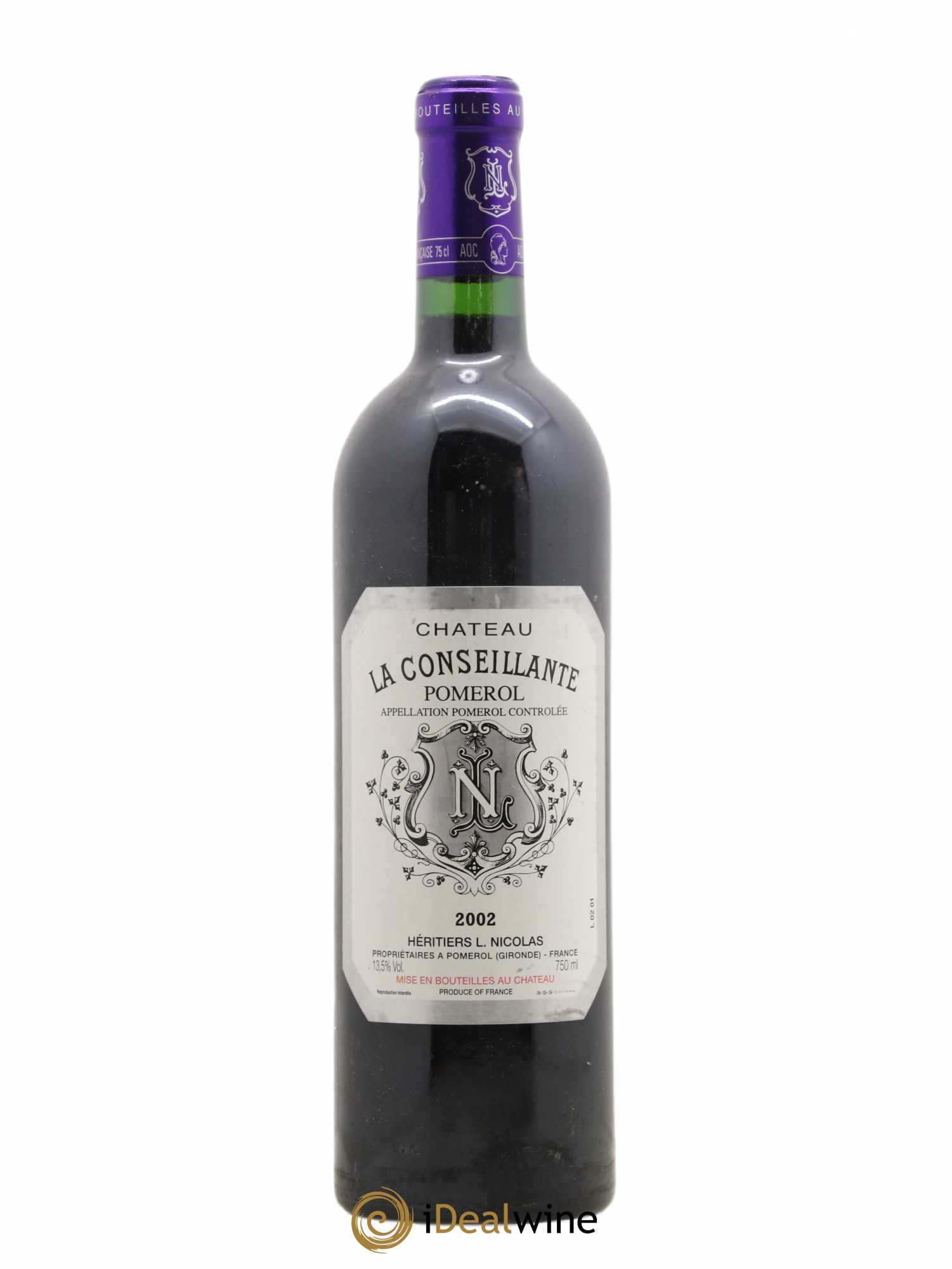 Château la Conseillante 2002 - Lot de 1 bouteille - 0