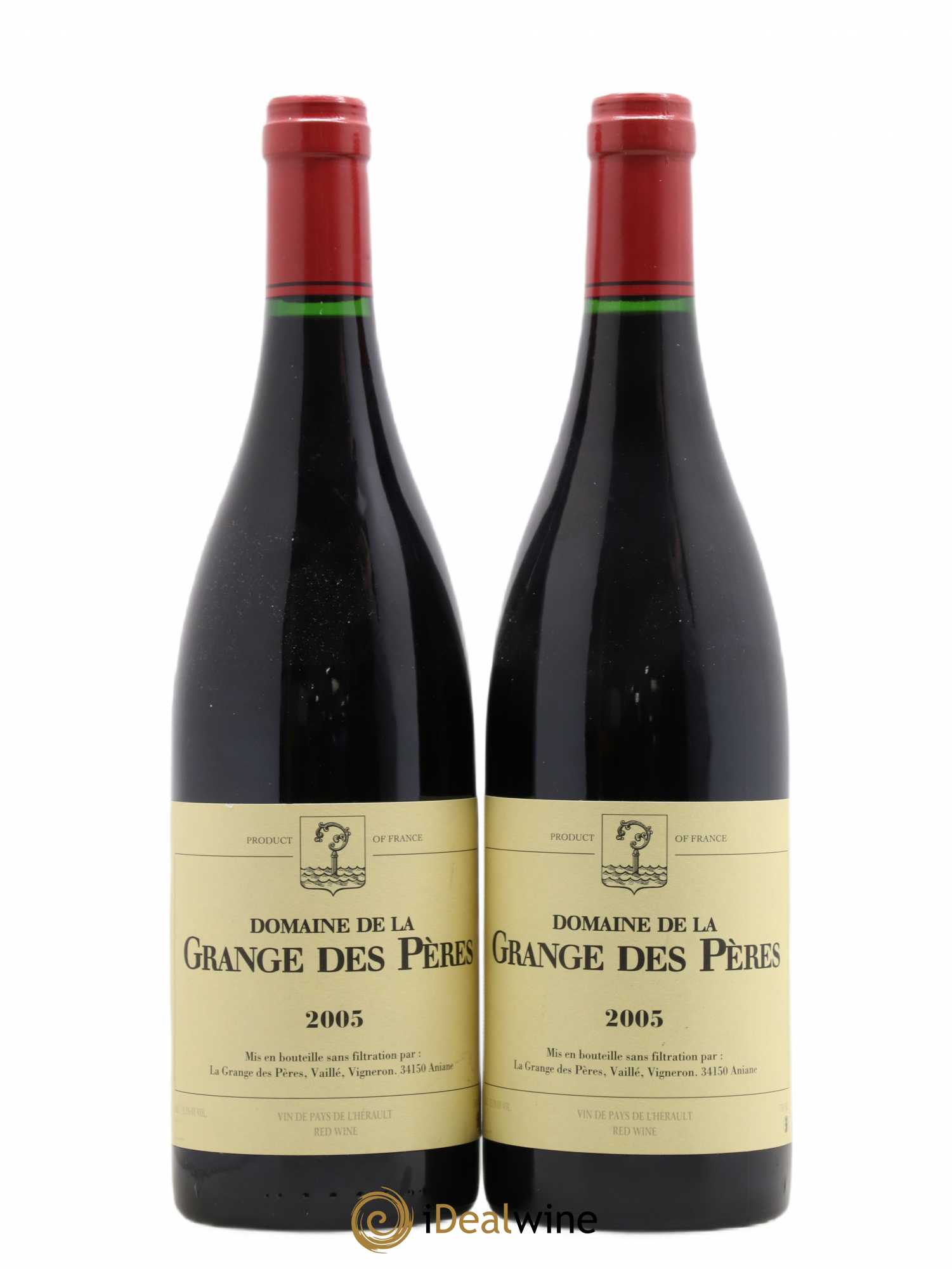 Pays d'Hérault Grange des Pères Laurent Vaillé 2005 - Lot de 2 bouteilles - 0