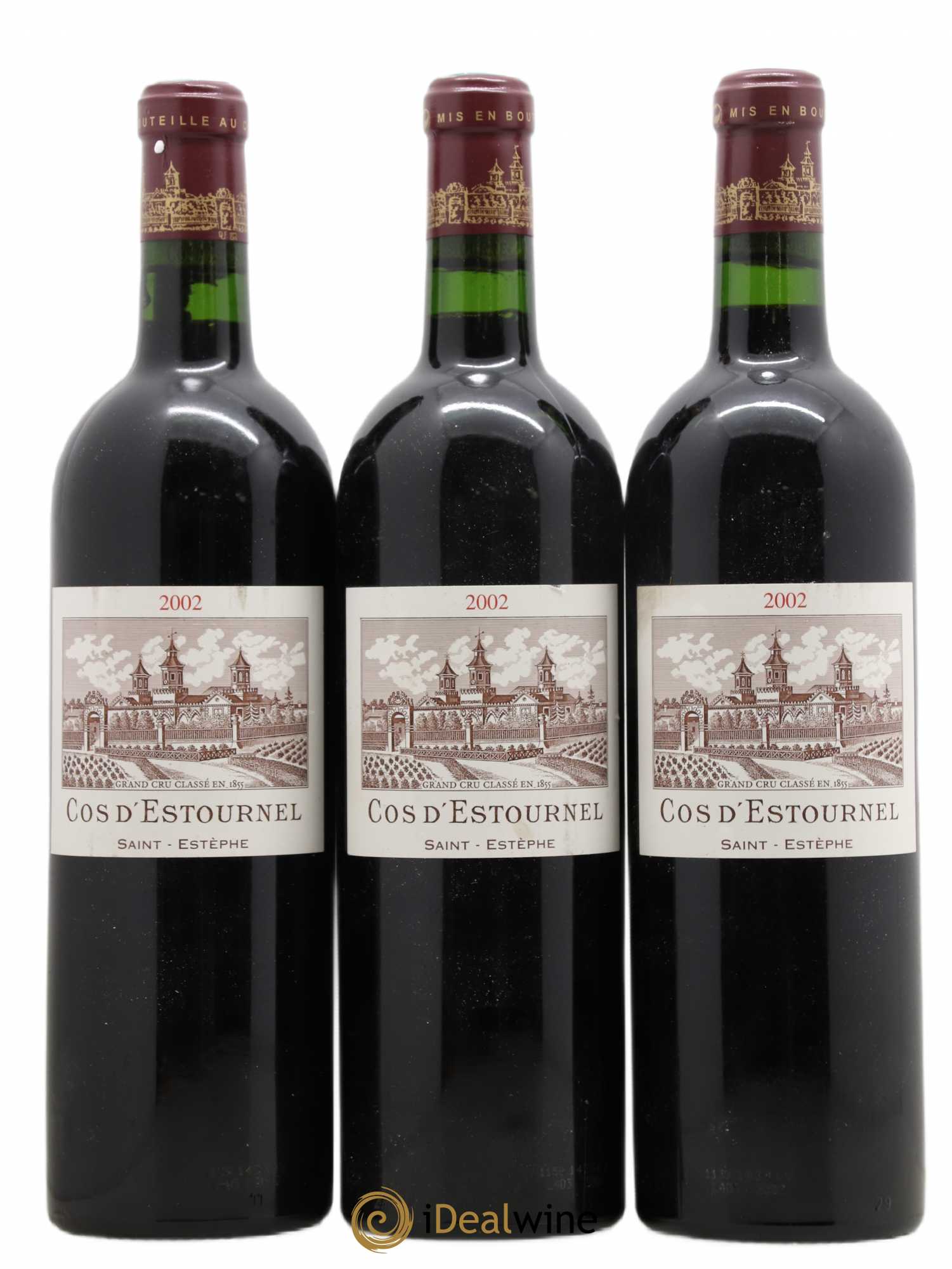 Cos d'Estournel 2ème Grand Cru Classé 2002 - Lot de 3 bouteilles - 0