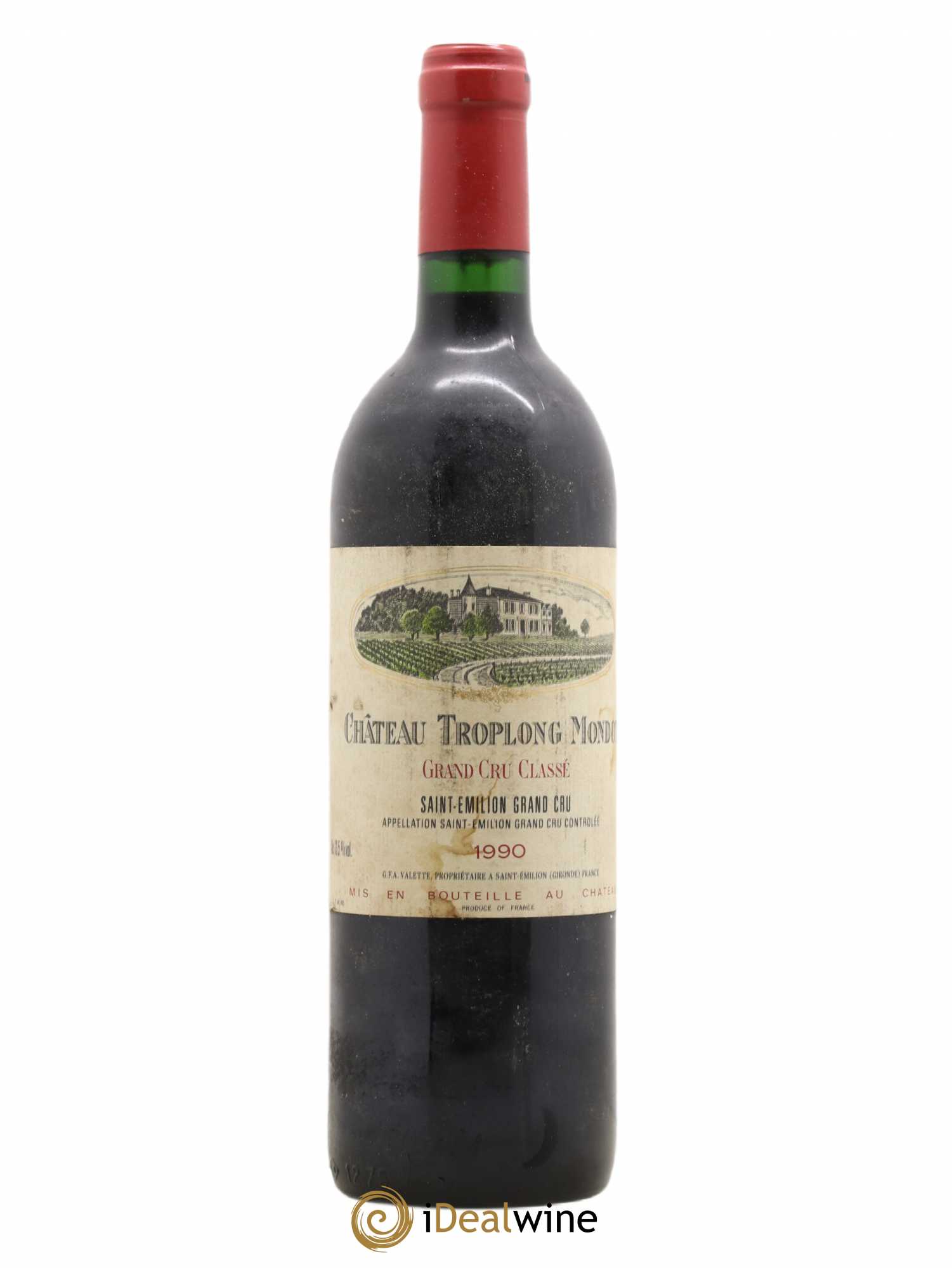 Château Troplong Mondot 1er Grand Cru Classé B 1990 - Lot de 1 bouteille - 0