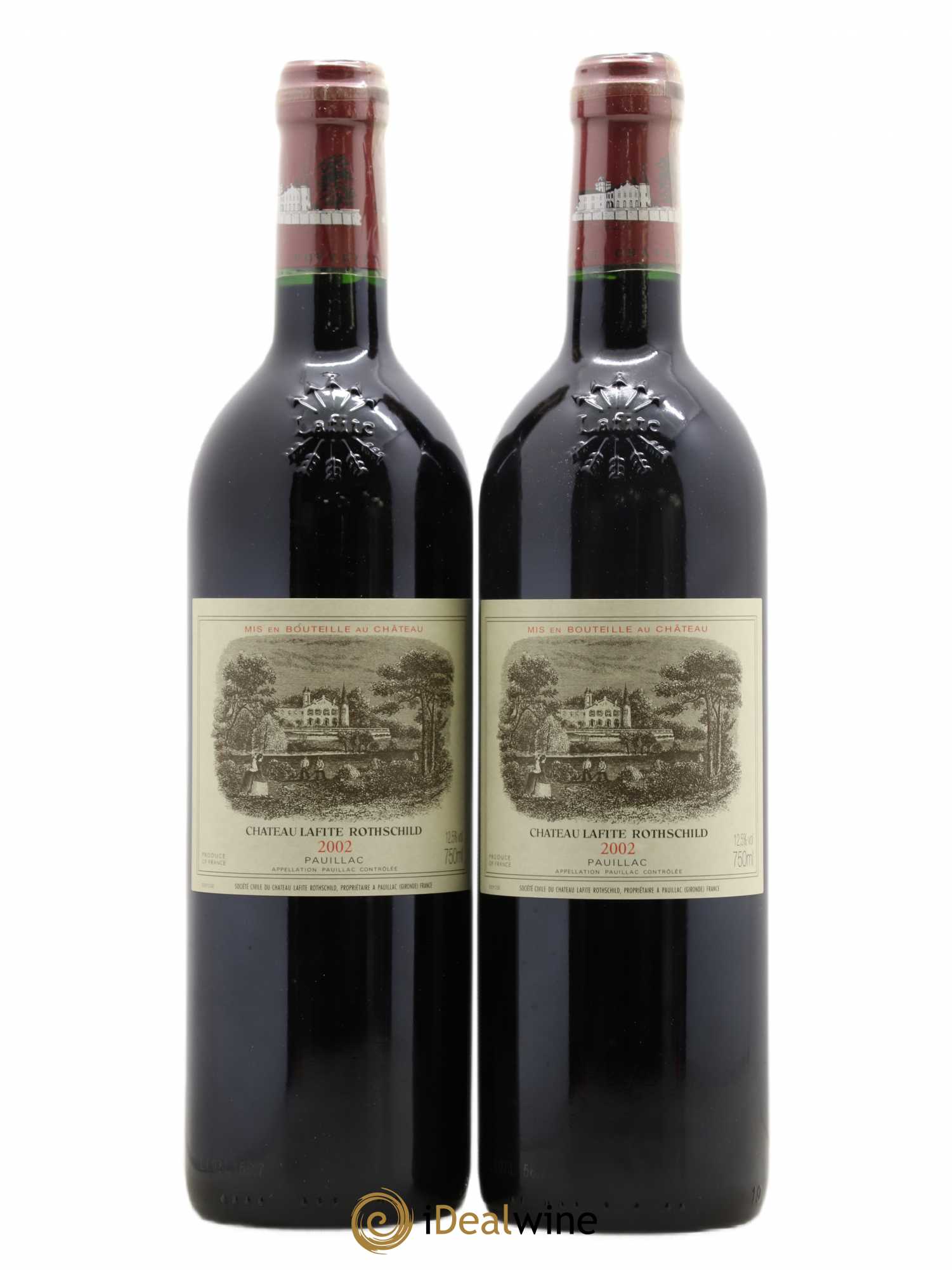 Château Lafite Rothschild 1er Grand Cru Classé 2002 - Lot de 2 bouteilles - 0