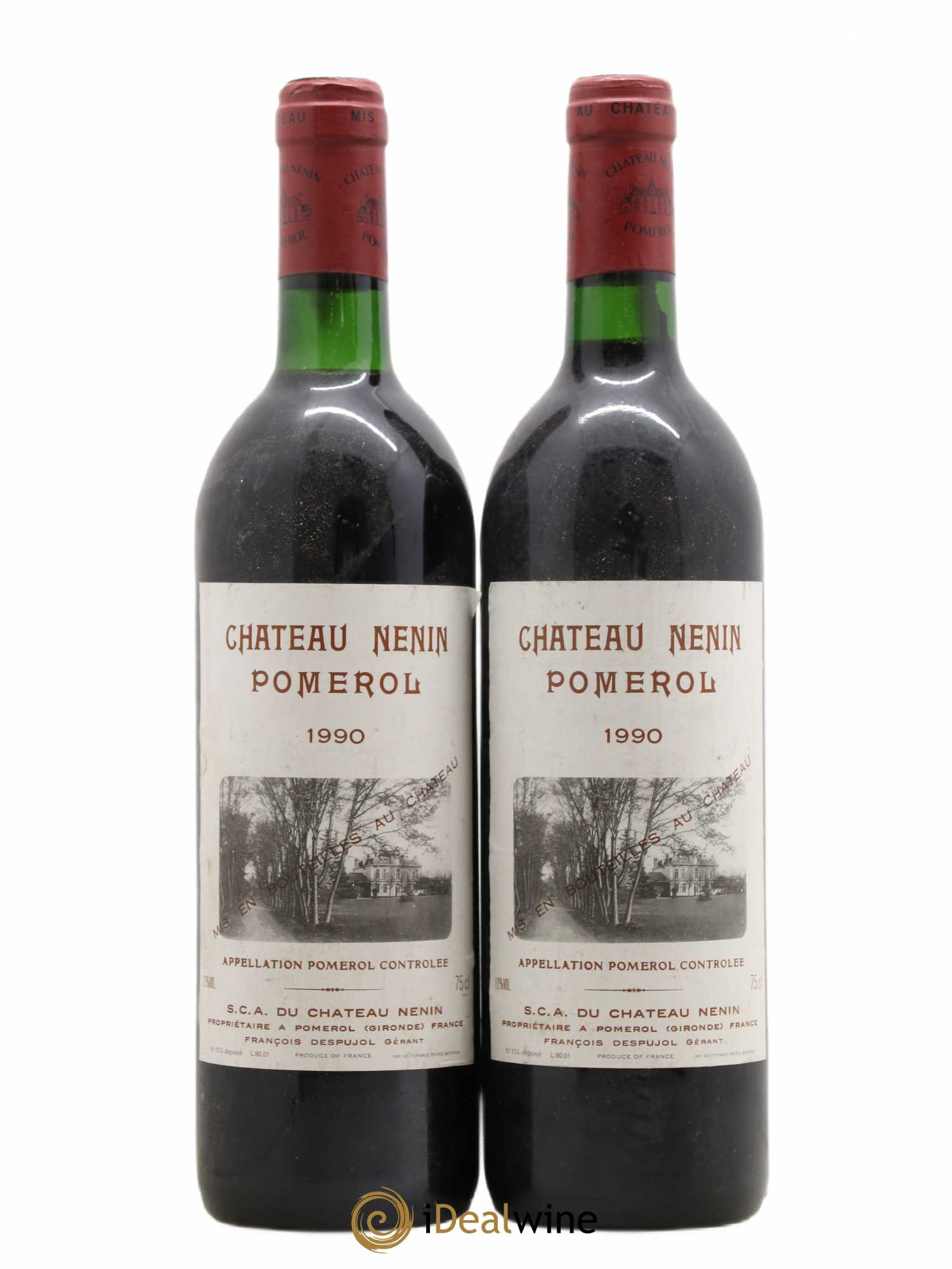 Château Nenin 1990 - Lot de 2 bouteilles - 0