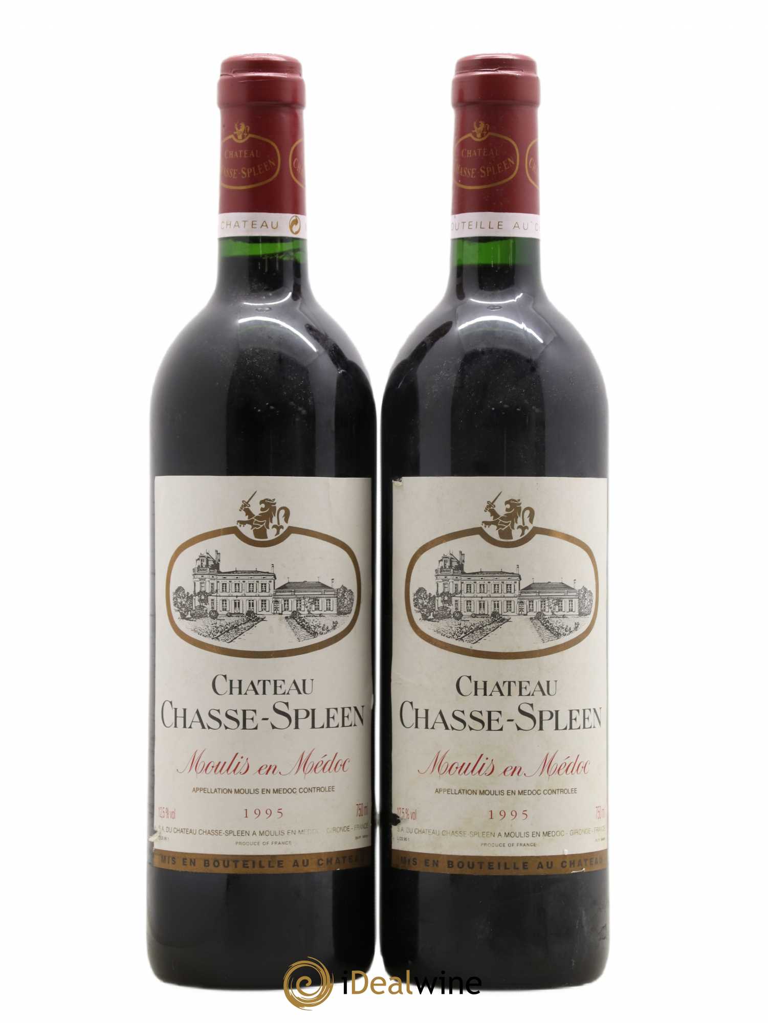 Château Chasse Spleen 1995 - Lot de 2 bouteilles - 0
