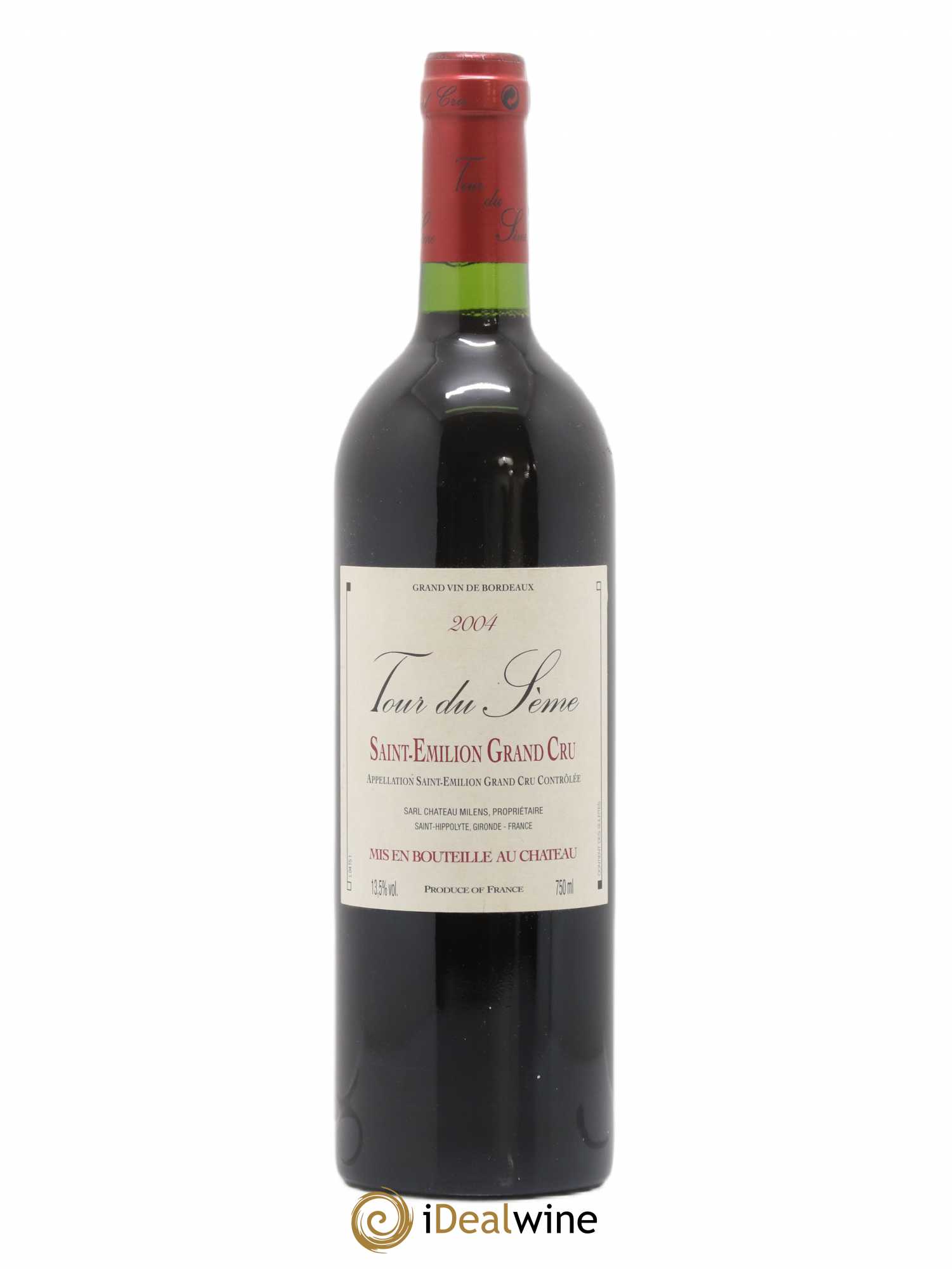 Saint-Émilion Grand Cru Tour du Sème (sans prix de réserve) 2004 - Posten von 1 Flasche - 0