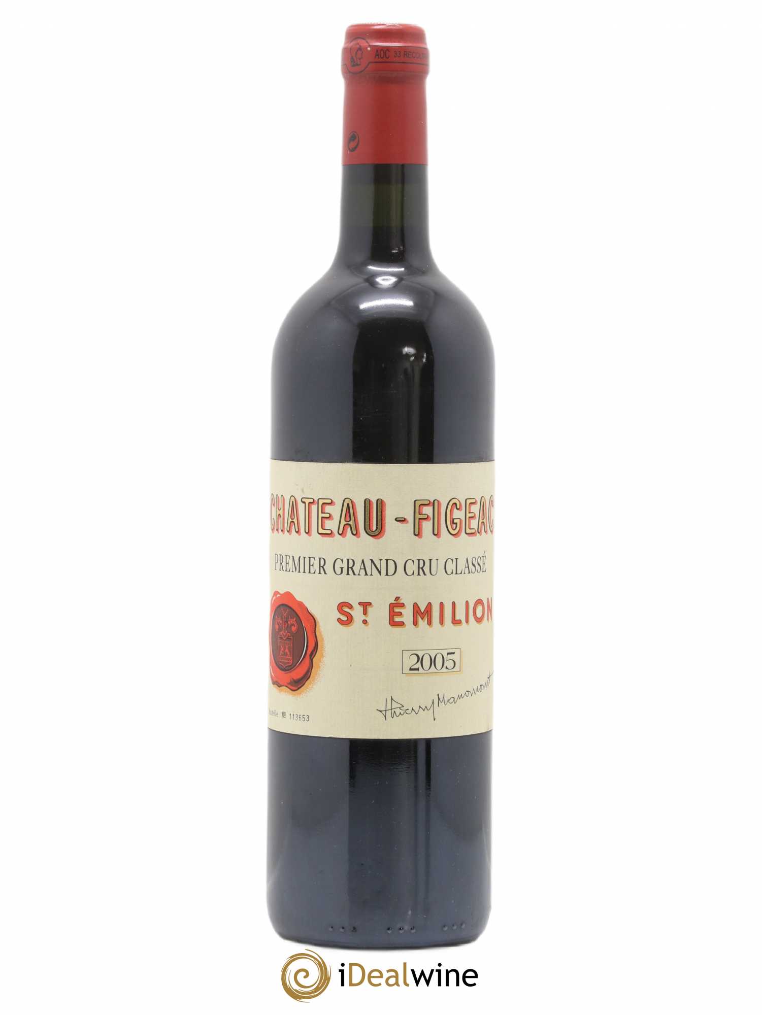 Château Figeac 1er Grand Cru Classé A 2005 - Lot de 1 bouteille - 0
