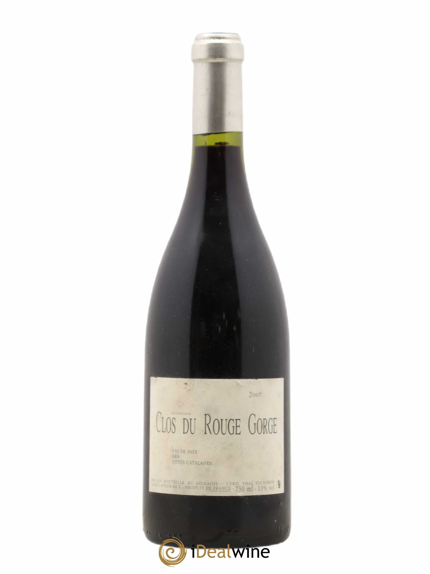 Côtes Catalanes Clos du Rouge Gorge Cyril Fhal 2007 - Lot de 1 bouteille - 0