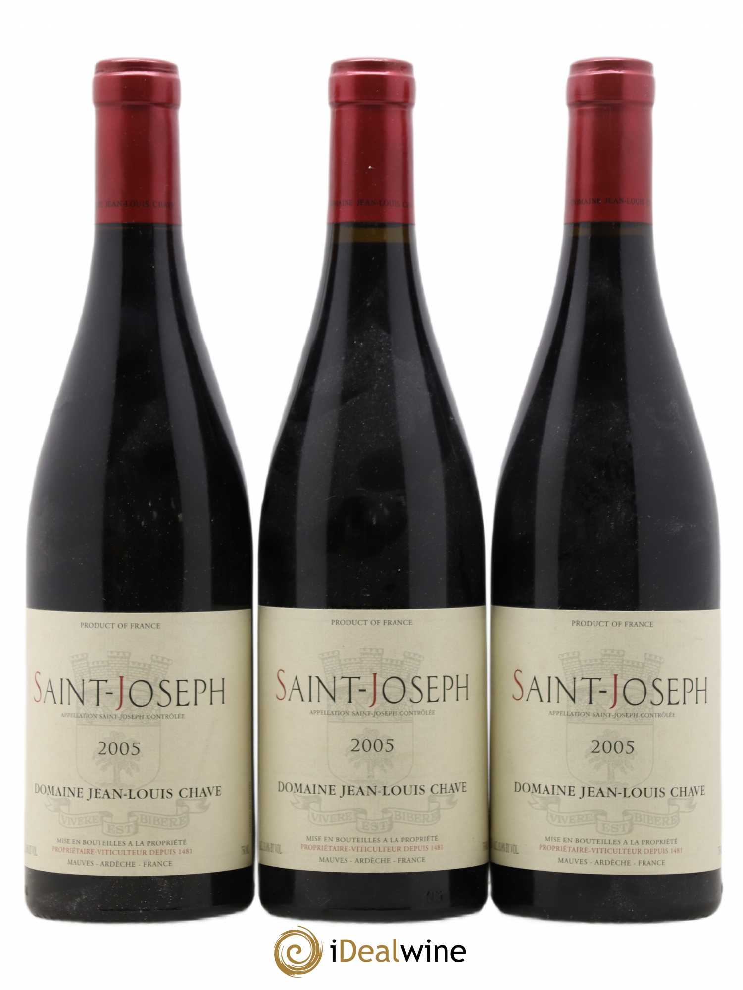 Saint-Joseph Jean-Louis Chave 2005 - Lot de 3 bouteilles - 0