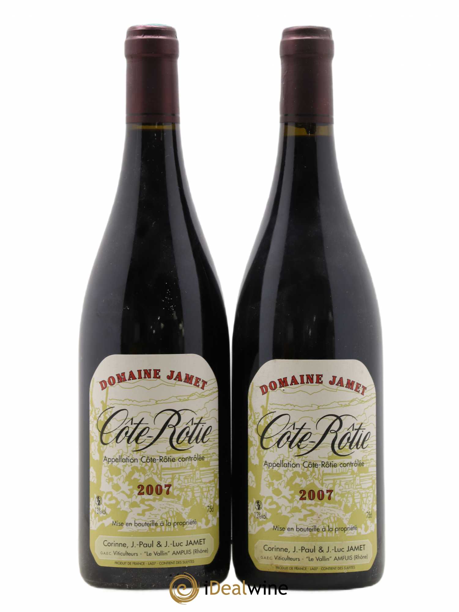Côte-Rôtie Jamet (Domaine) 2007 - Lot de 2 bouteilles - 0