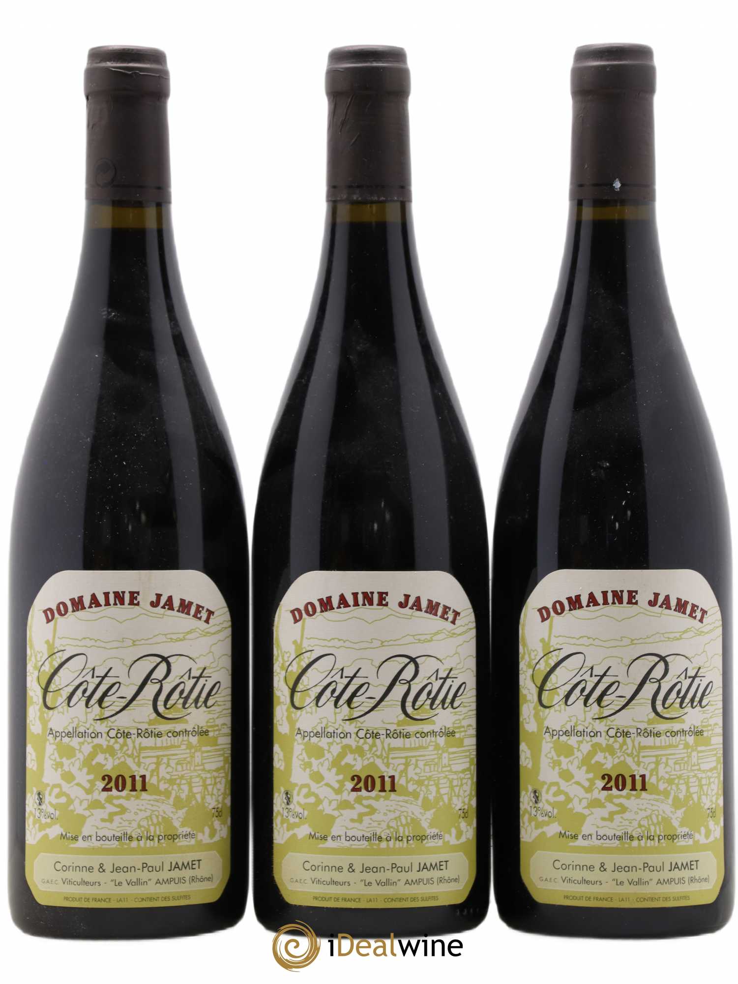 Côte-Rôtie Jamet (Domaine) 2011 - Lot de 3 bouteilles - 0