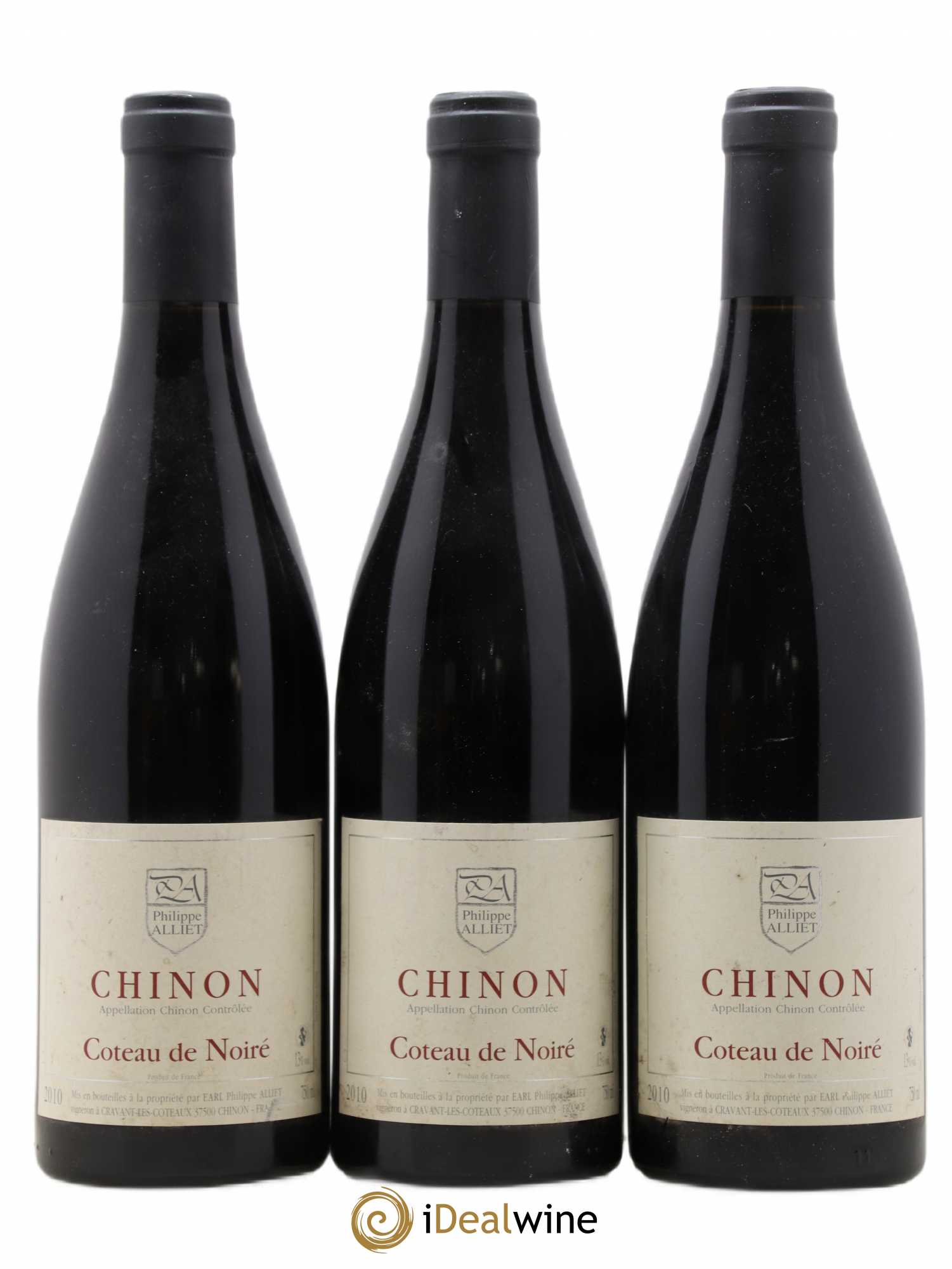 Chinon Coteau de Noiré Philippe Alliet 2010 - Lot de 3 bouteilles - 0