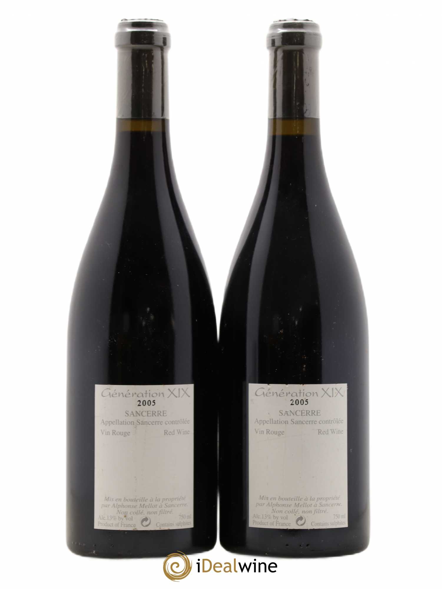 Sancerre Génération XIX Alphonse Mellot 2005 - Lot de 2 bouteilles - 1