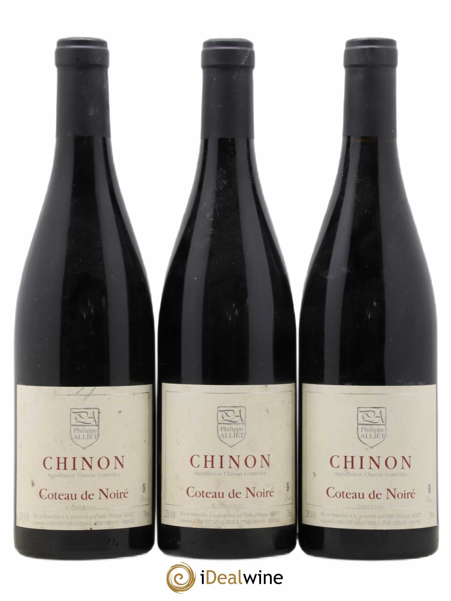 Chinon Coteau de Noiré Philippe Alliet 2010 - Lot de 3 bouteilles - 0