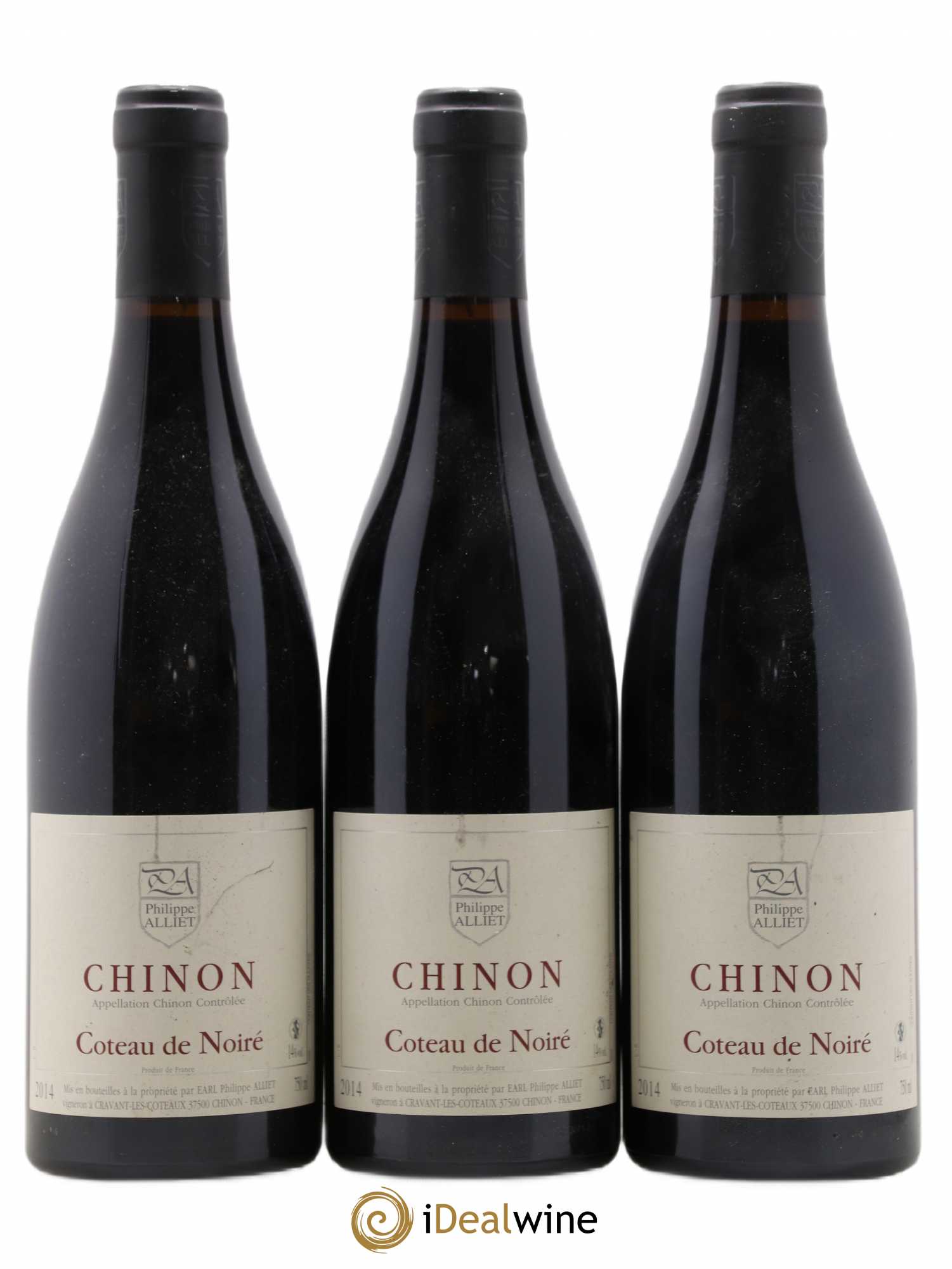 Chinon Coteau de Noiré Philippe Alliet 2014 - Lot de 3 bouteilles - 0