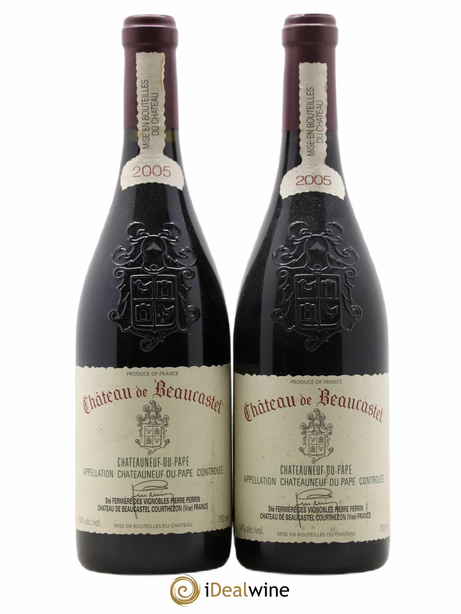 Châteauneuf-du-Pape Château de Beaucastel Famille Perrin 2005 - Lot de 2 bouteilles - 0