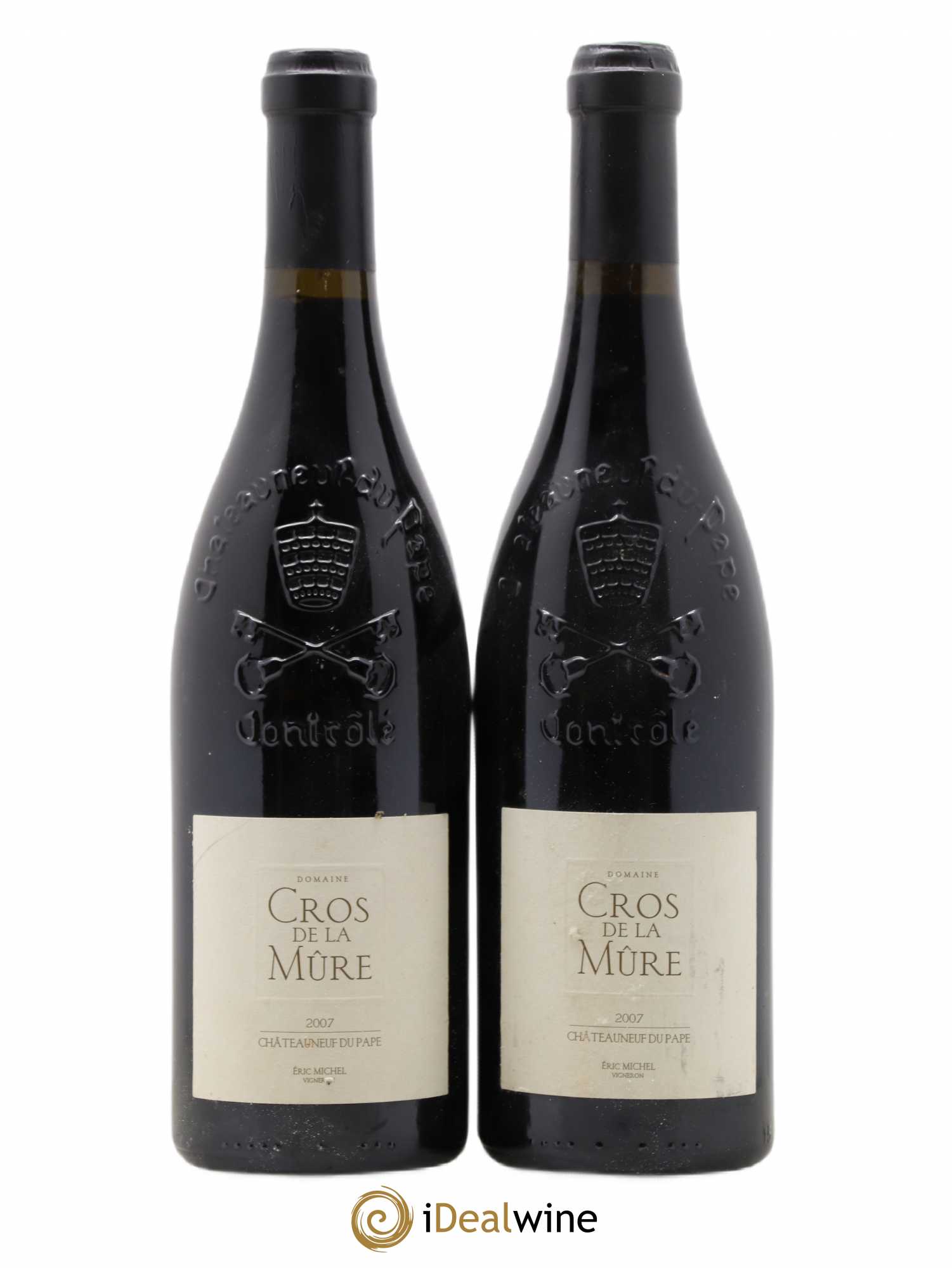 Châteauneuf-du-Pape Domaine Cros de la Mûre 2007 - Lot de 2 bouteilles - 0