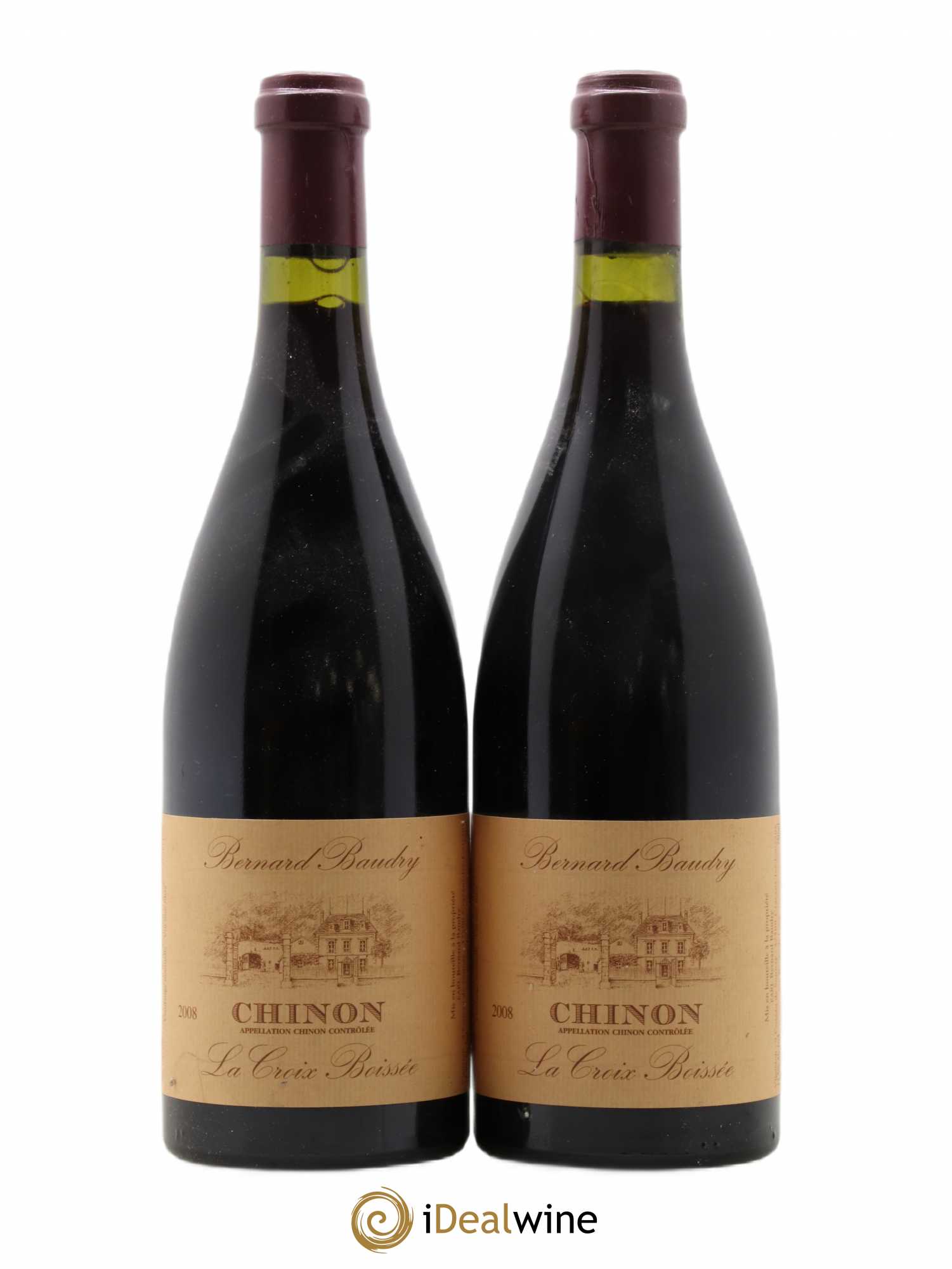 Chinon La Croix Boisée Bernard Baudry 2008 - Posten von 2 Flaschen - 0