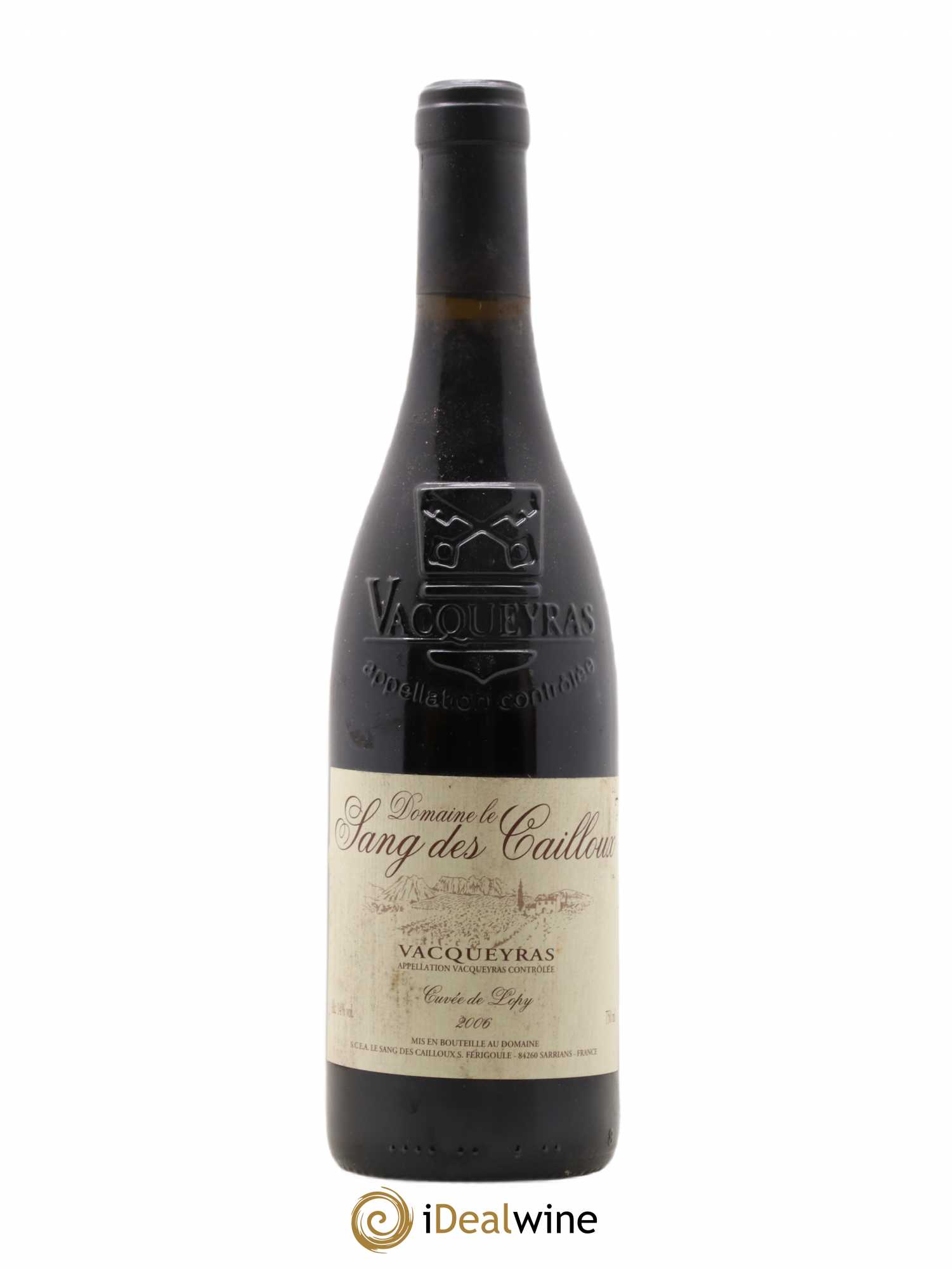 Vacqueyras Cuvée de Lopy Le Sang des Cailloux 2006 - Lot de 1 bouteille - 0