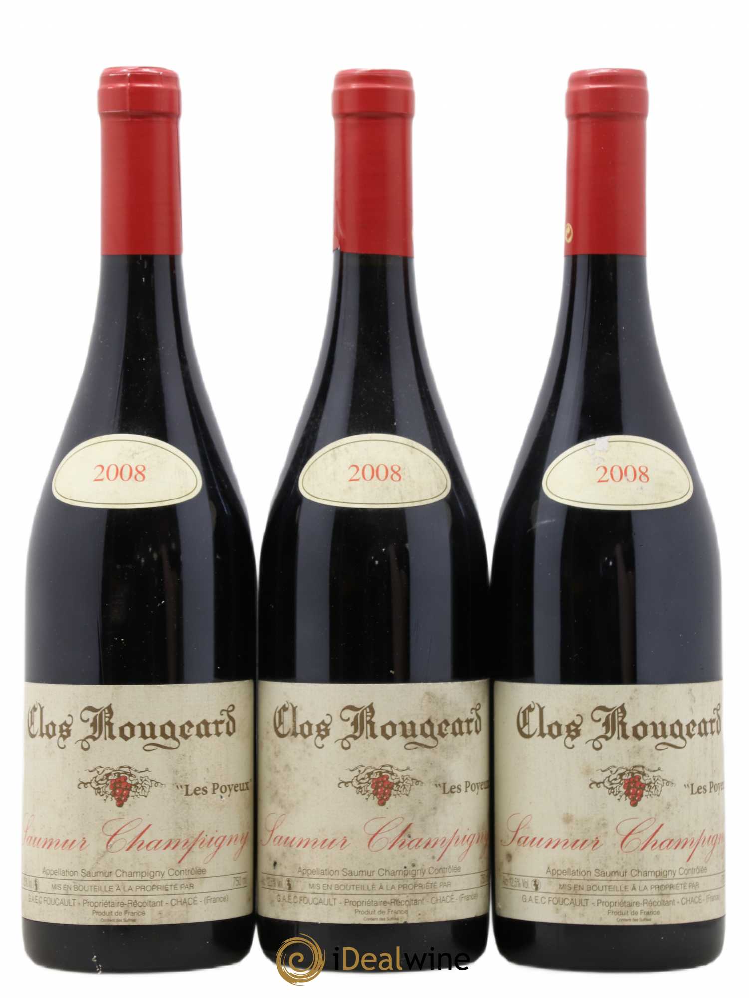 Saumur-Champigny Les Poyeux Clos Rougeard 2008 - Lot de 3 bouteilles - 0