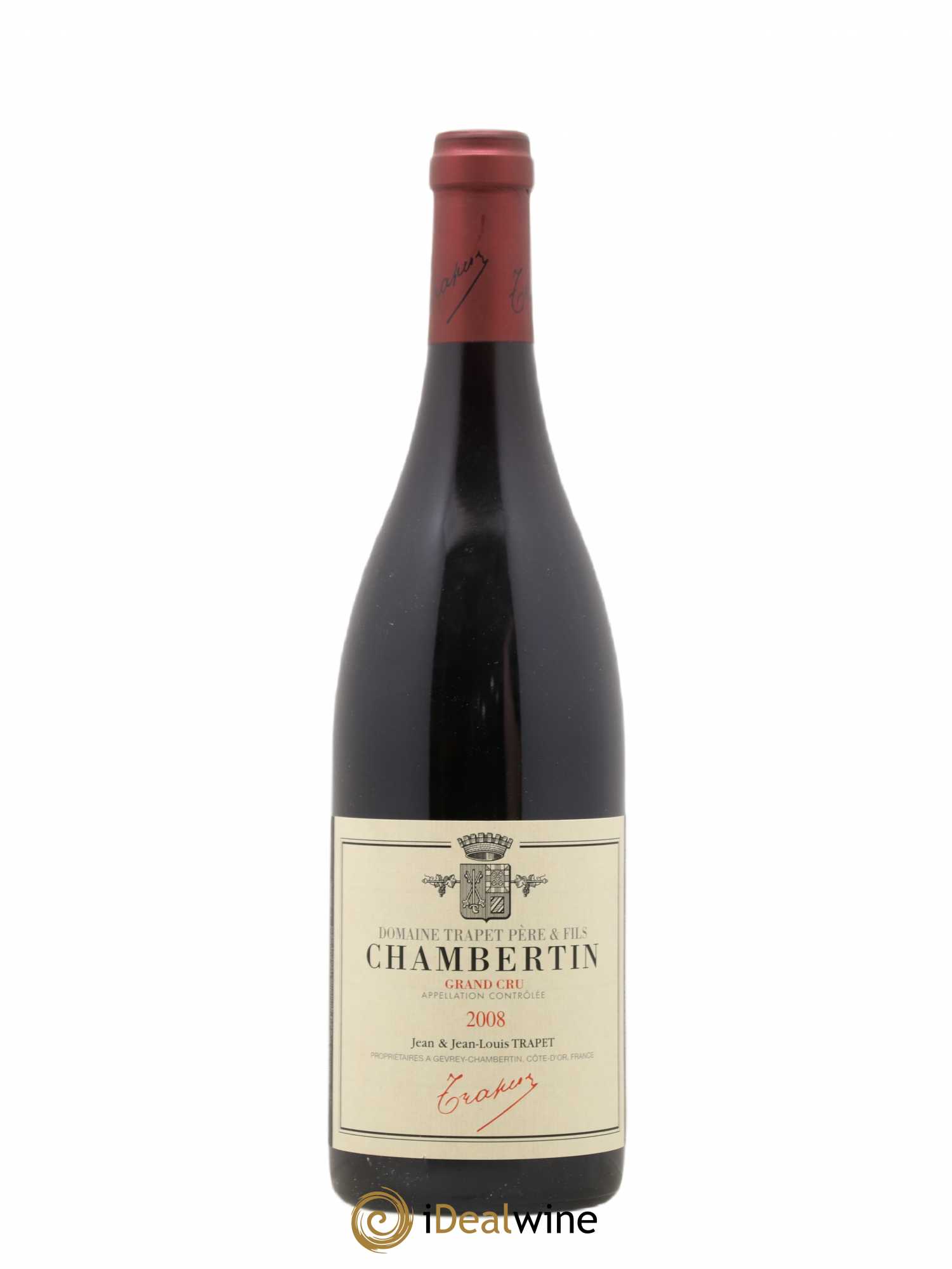 Chambertin Grand Cru Domaine Trapet 2008 - Lot de 1 bouteille - 0