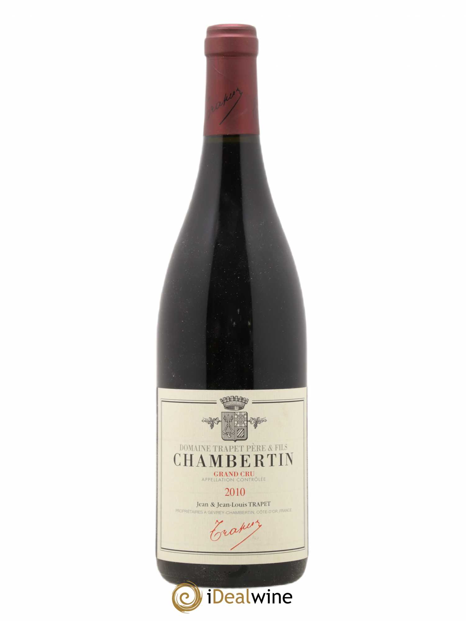 Chambertin Grand Cru Domaine Trapet 2010 - Lot de 1 bouteille - 0