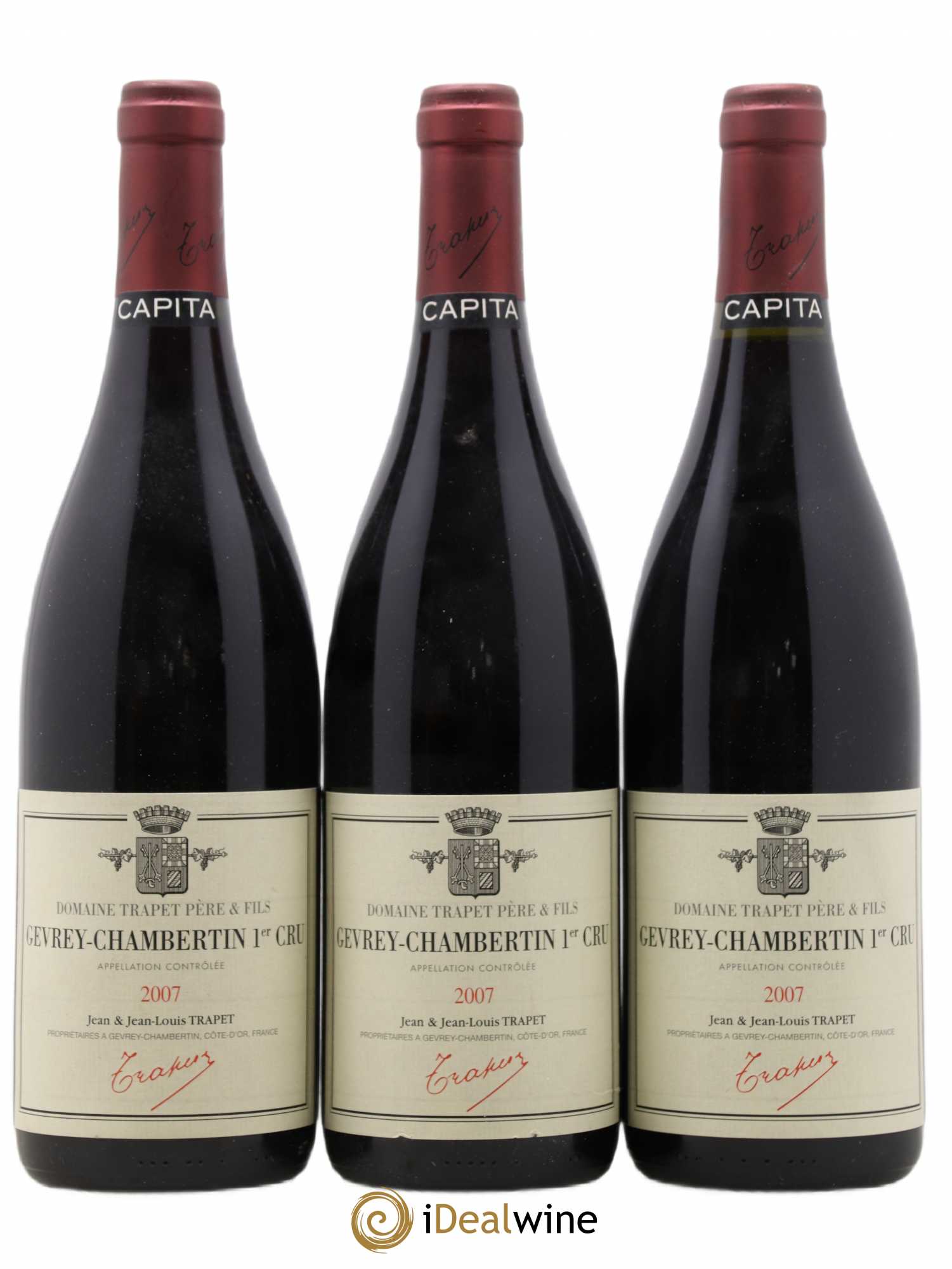 Gevrey-Chambertin 1er Cru Capita Domaine Trapet 2007 - Lot de 3 bouteilles - 0
