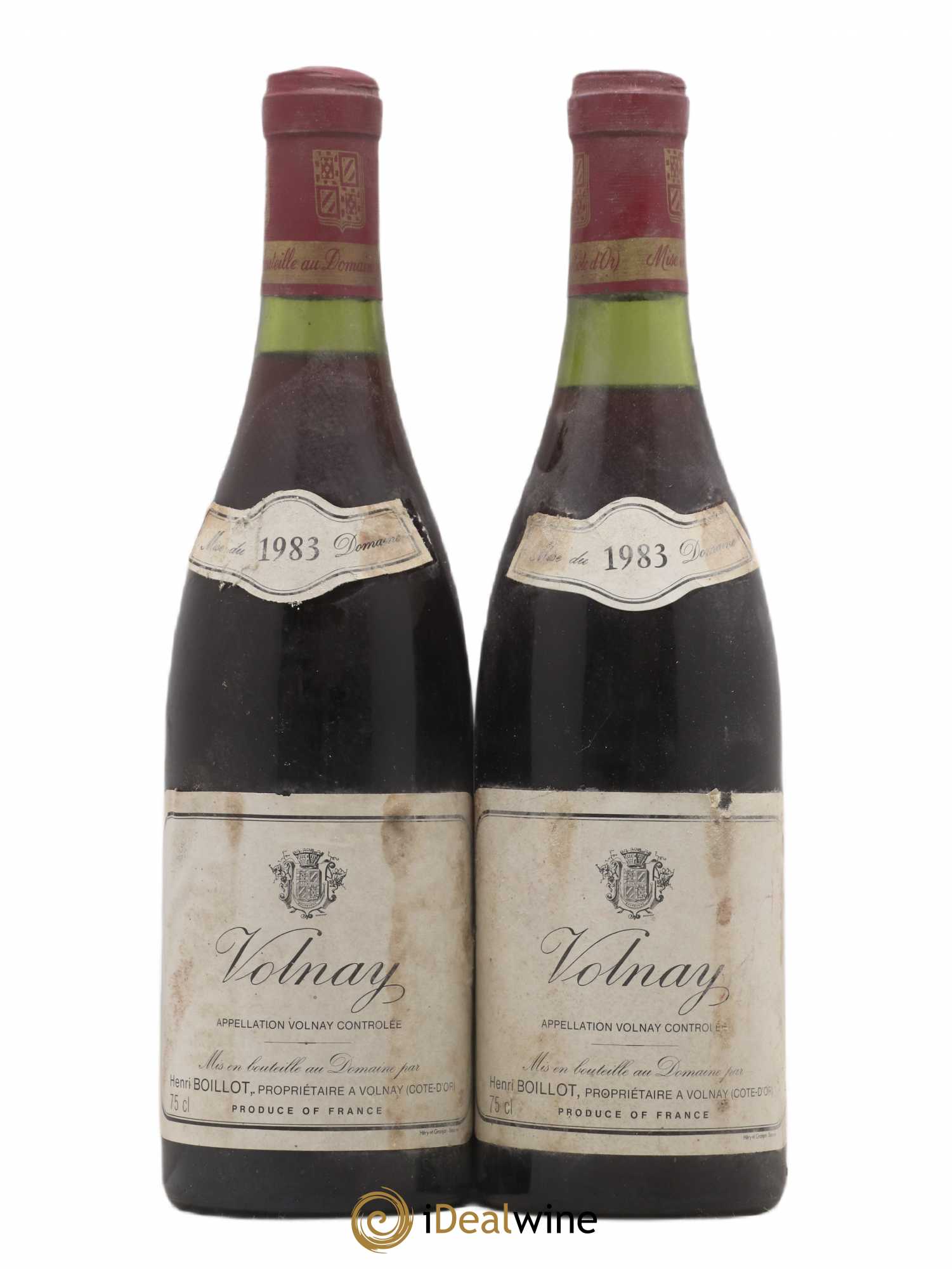 Volnay Henri Boillot (Domaine) 1983 - Lot de 2 bouteilles - 0