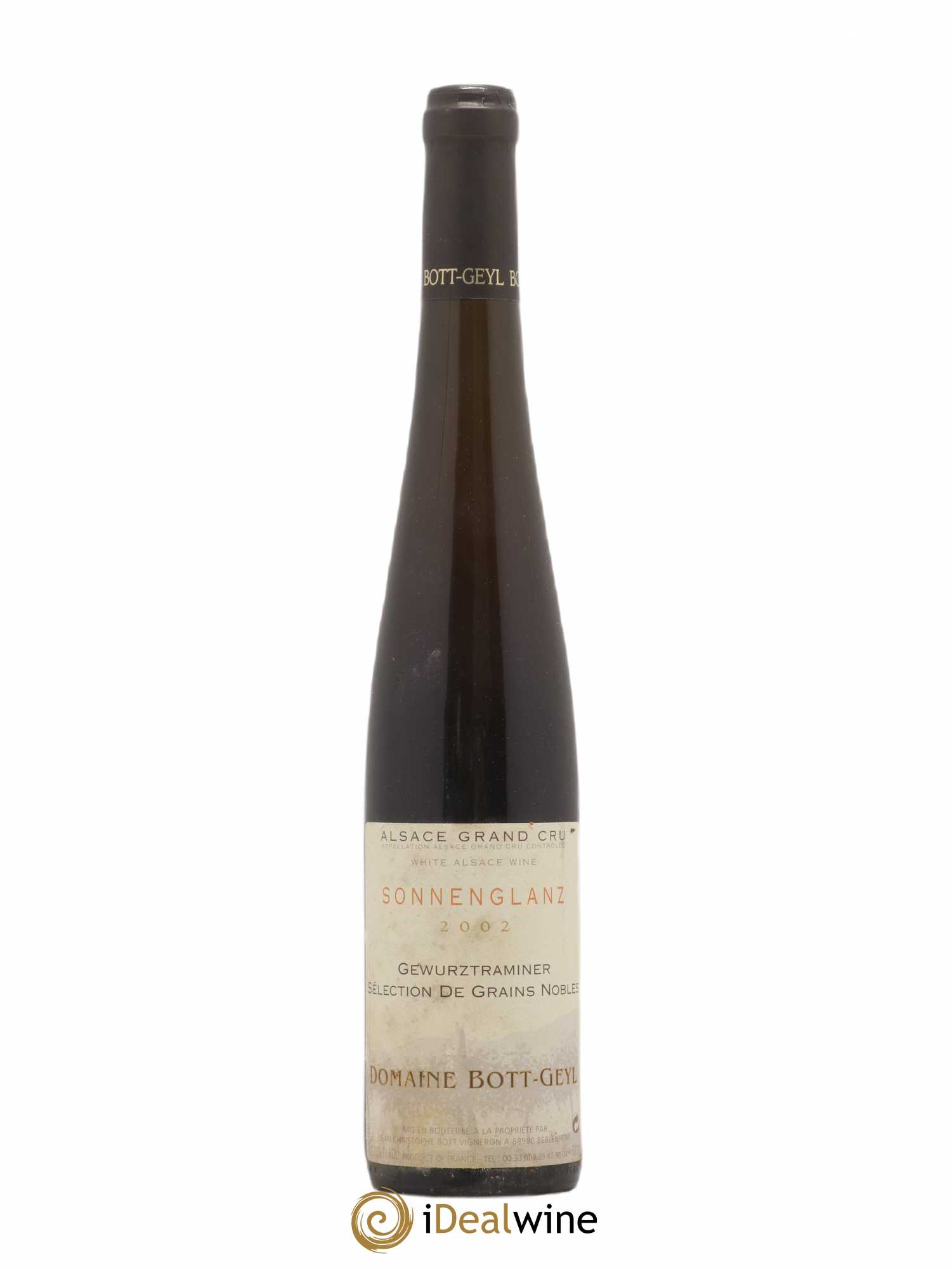 Alsace Grand Cru Sonnenglanz Sélection de Grains Nobles Gewurztraminer Bott-Geyl (Domaine) 2002 - Posten von 1 Flasche - 0