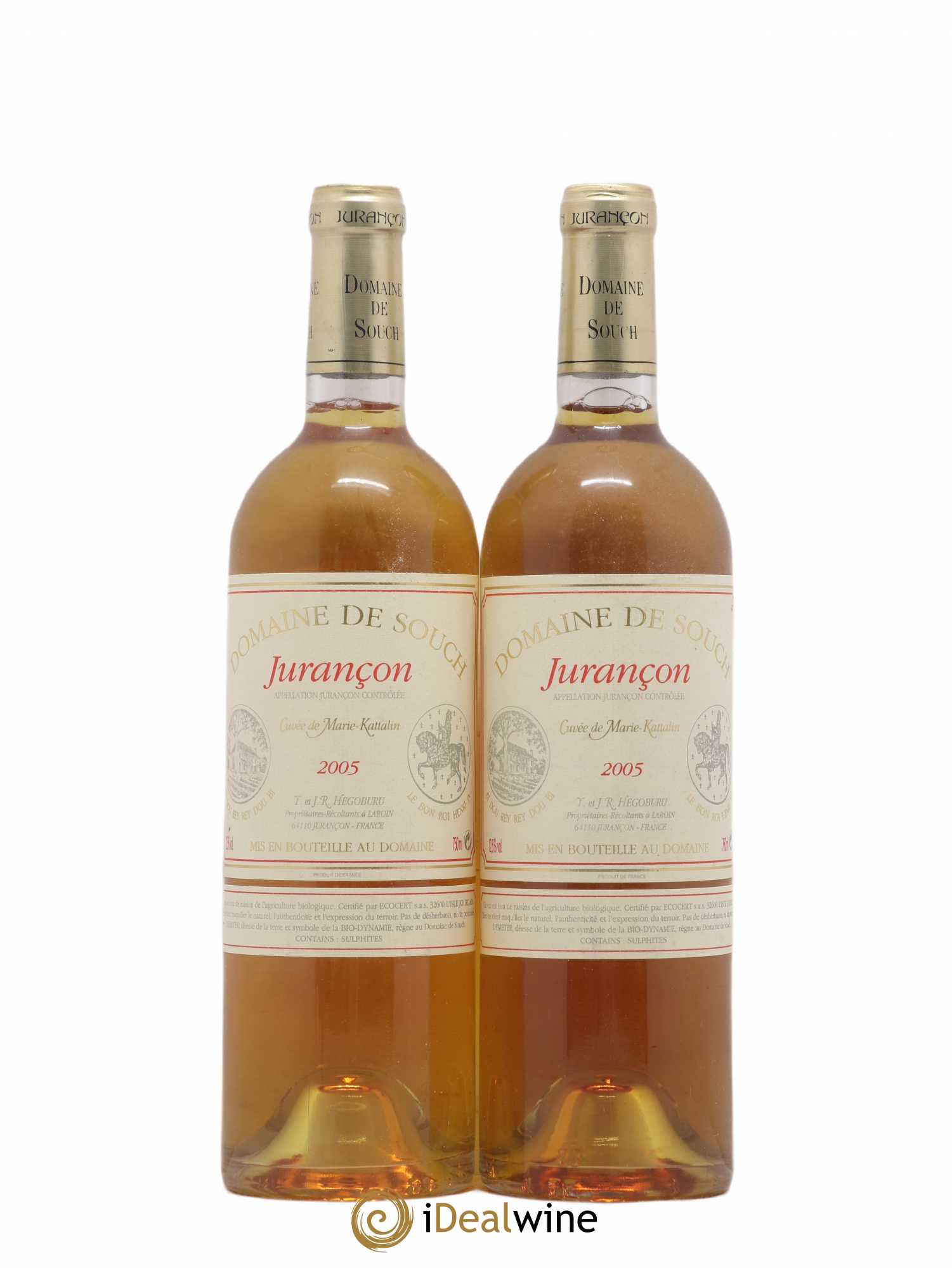 Jurançon Marie Kattalyn Souch (Domaine de) 2005 - Lotto di 2 bottiglie - 0