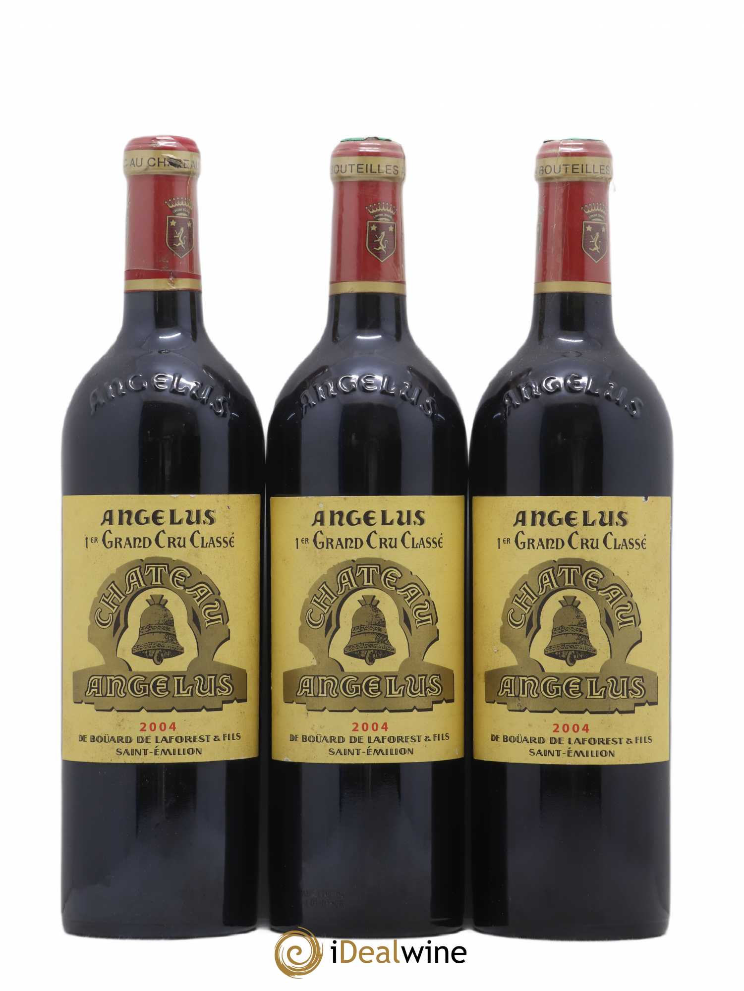 Château Angélus 1er Grand Cru Classé A 2004 - Lot de 3 bouteilles - 0