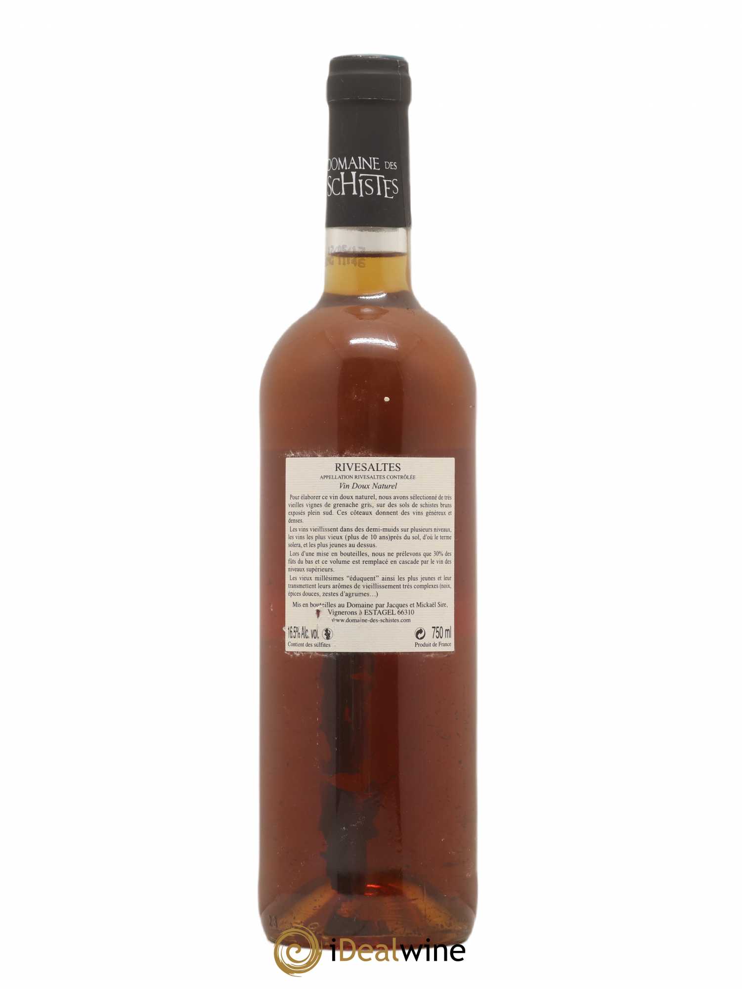 Rivesaltes Solera Domaine des Schistes - Lot de 1 bouteille - 1