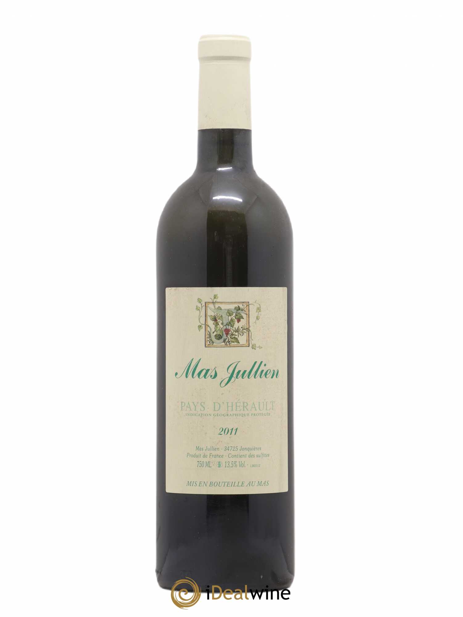 Pays d'Hérault Mas Jullien Olivier Jullien 2011 - Lot de 1 bouteille - 0