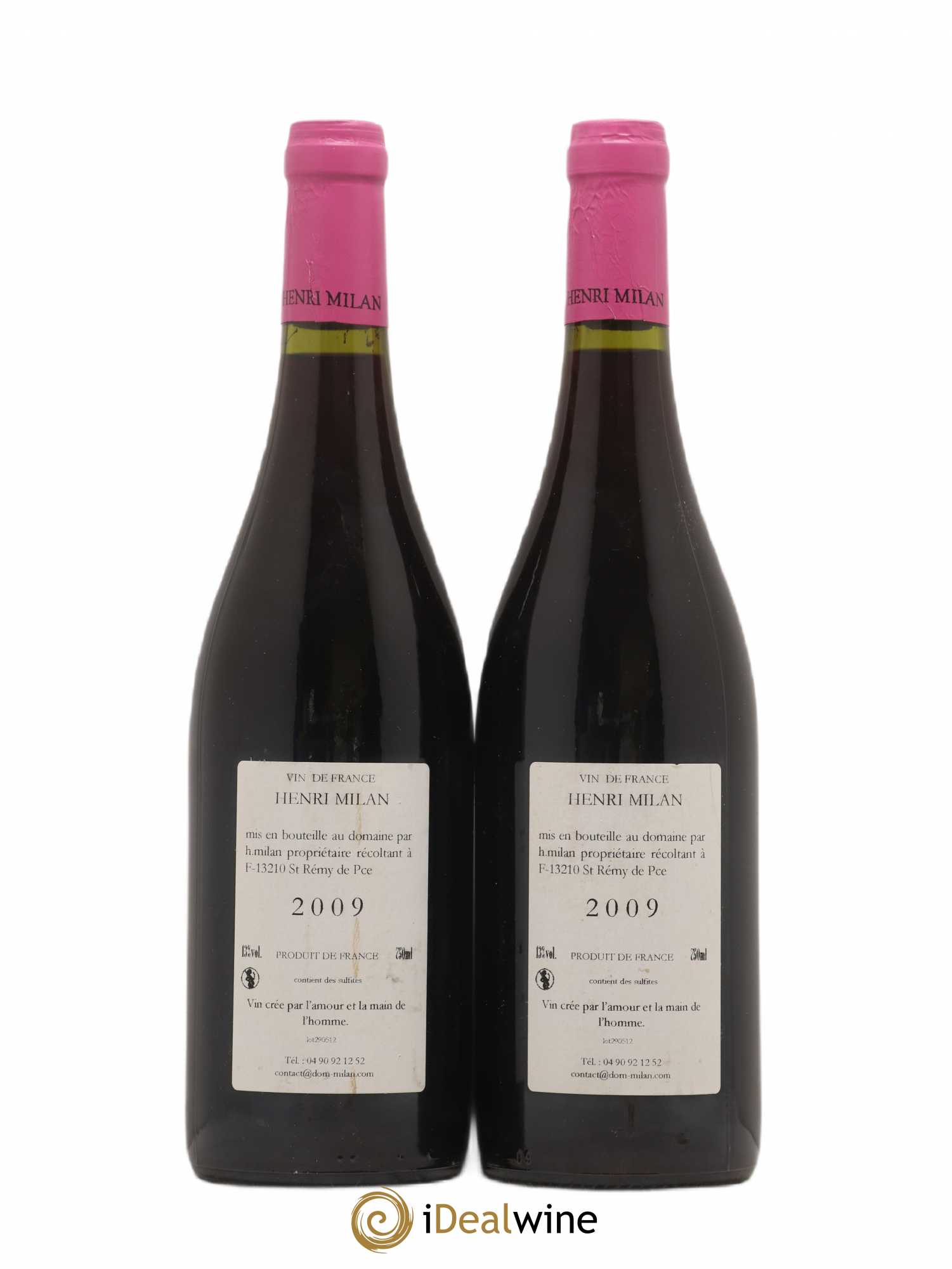 Vin de France Le Vallon Henri Milan 2009 - Lot de 2 bouteilles - 1