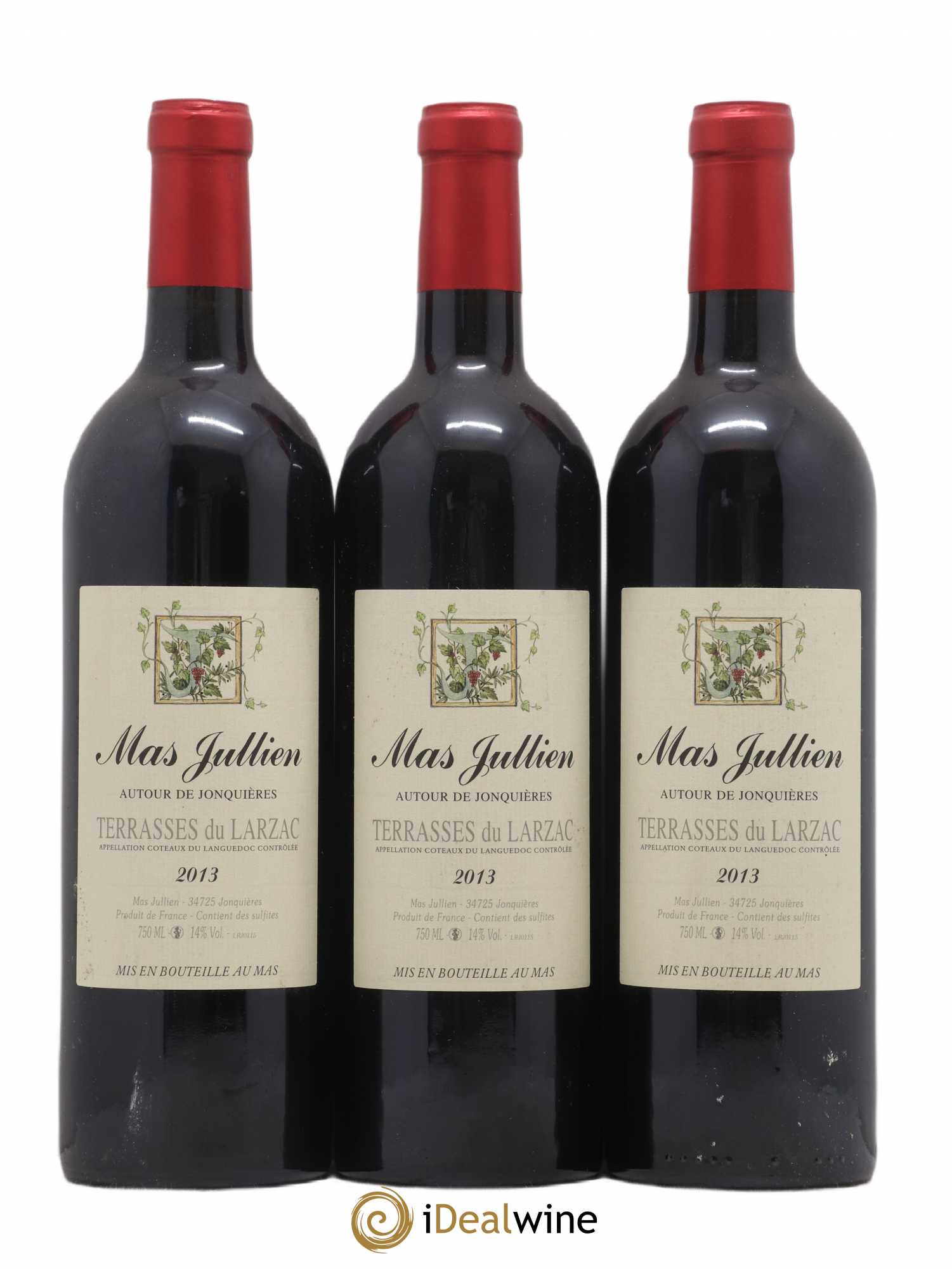 Terrasses du Larzac Mas Jullien Olivier Jullien 2013 - Lot de 3 bouteilles - 0
