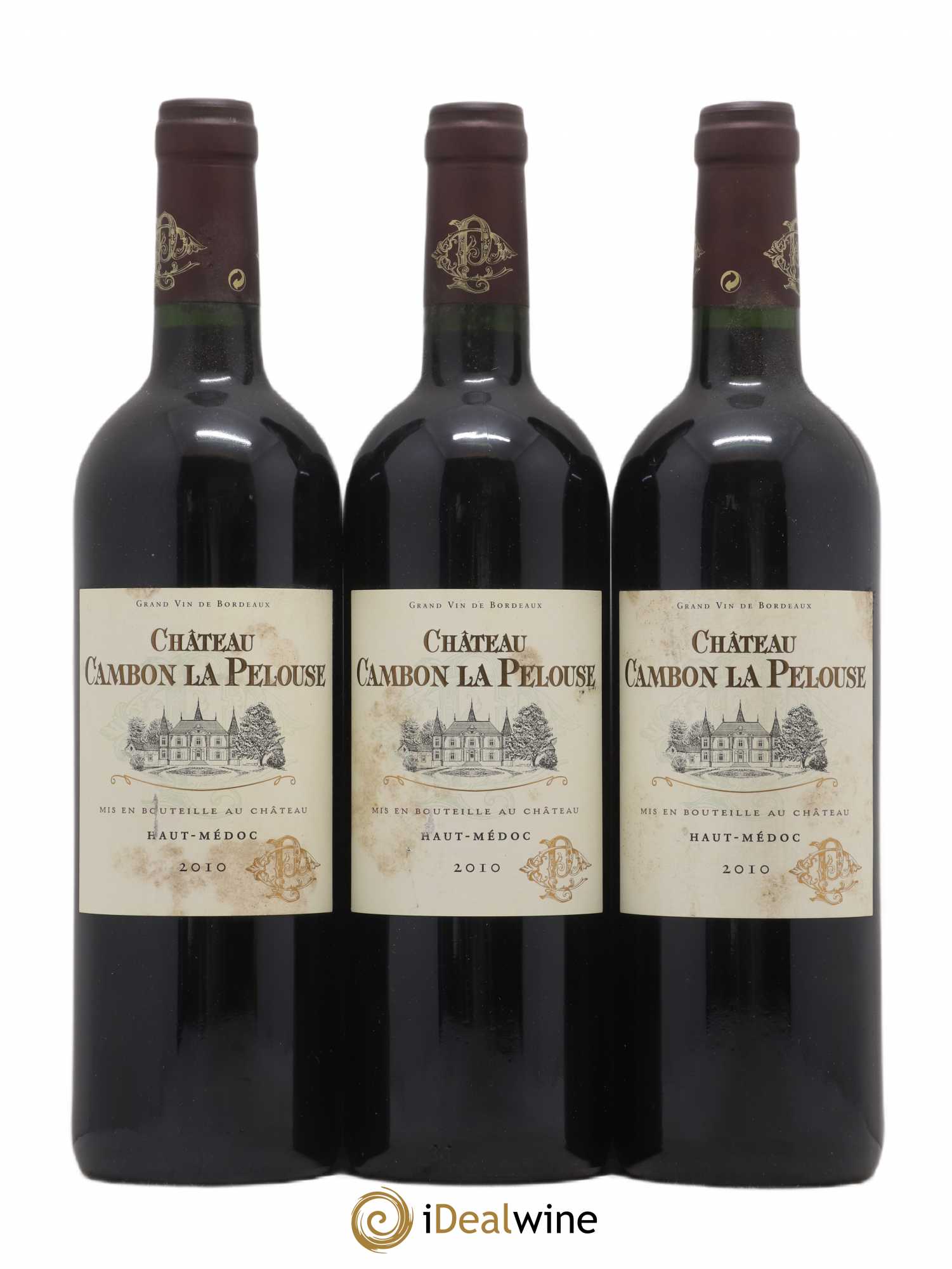 Château Cambon la Pelouse Cru Bourgeois 2010 - Lot de 3 bouteilles - 0