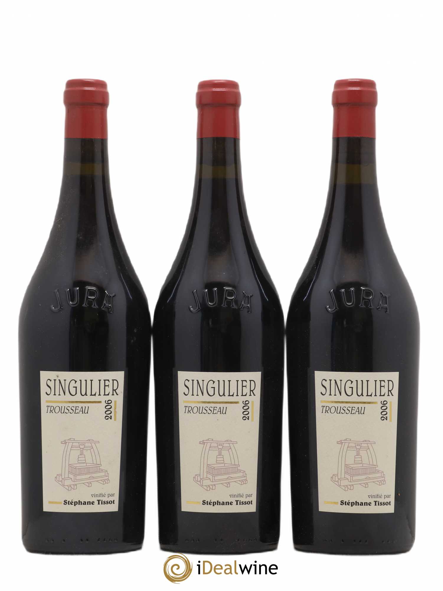 Arbois Trousseau Singulier Bénédicte et Stéphane Tissot 2006 - Lot de 3 bouteilles - 0