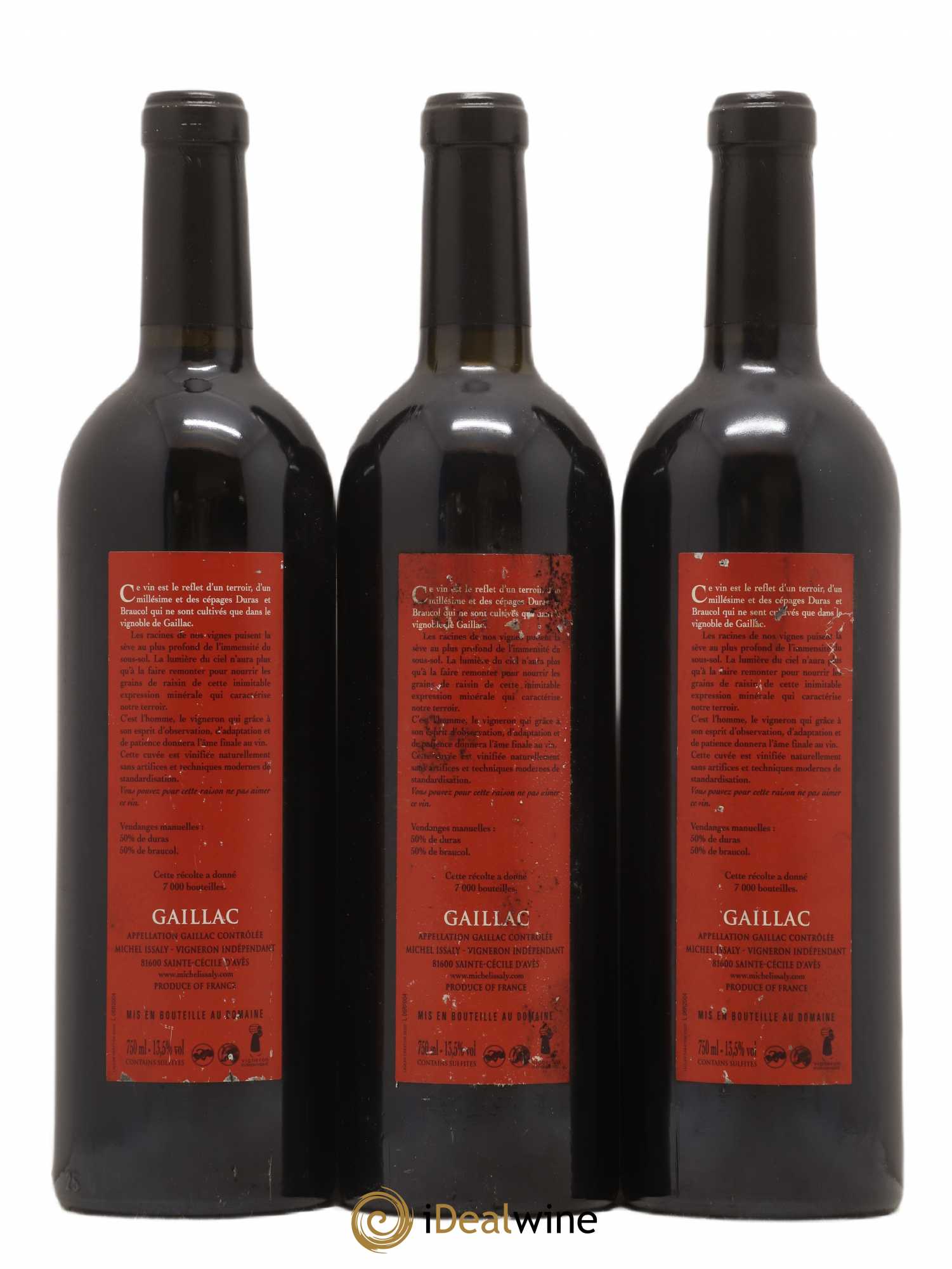 Gaillac Combe d'Avès Michel Issaly (sans prix de réserve) 2004 - Posten von 3 Flaschen - 1