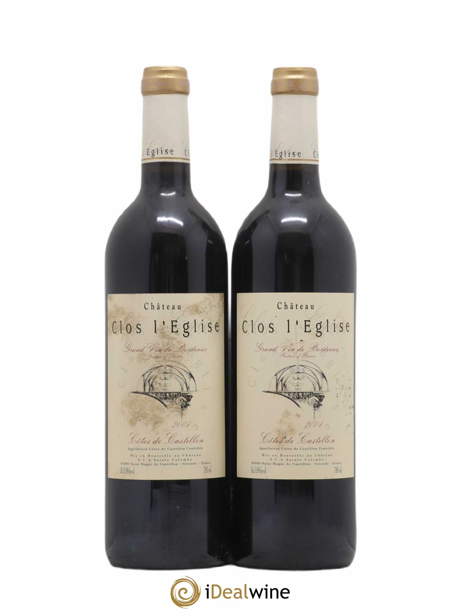 Clos l'Eglise (sans prix de réserve) 2001 - Lot de 2 bouteilles - 0