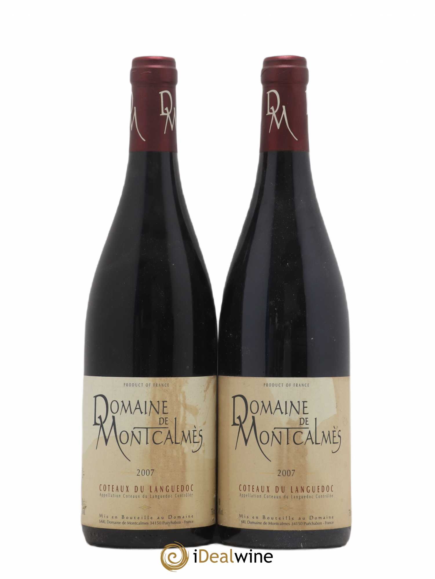 Terrasses du Larzac Domaine de Montcalmès Frédéric Pourtalié 2007 - Lot de 2 bouteilles - 0