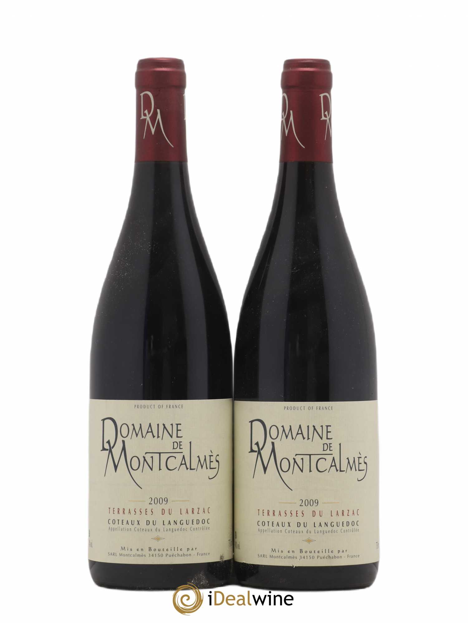 Terrasses du Larzac Domaine de Montcalmès Frédéric Pourtalié 2009 - Lot de 2 bouteilles - 0