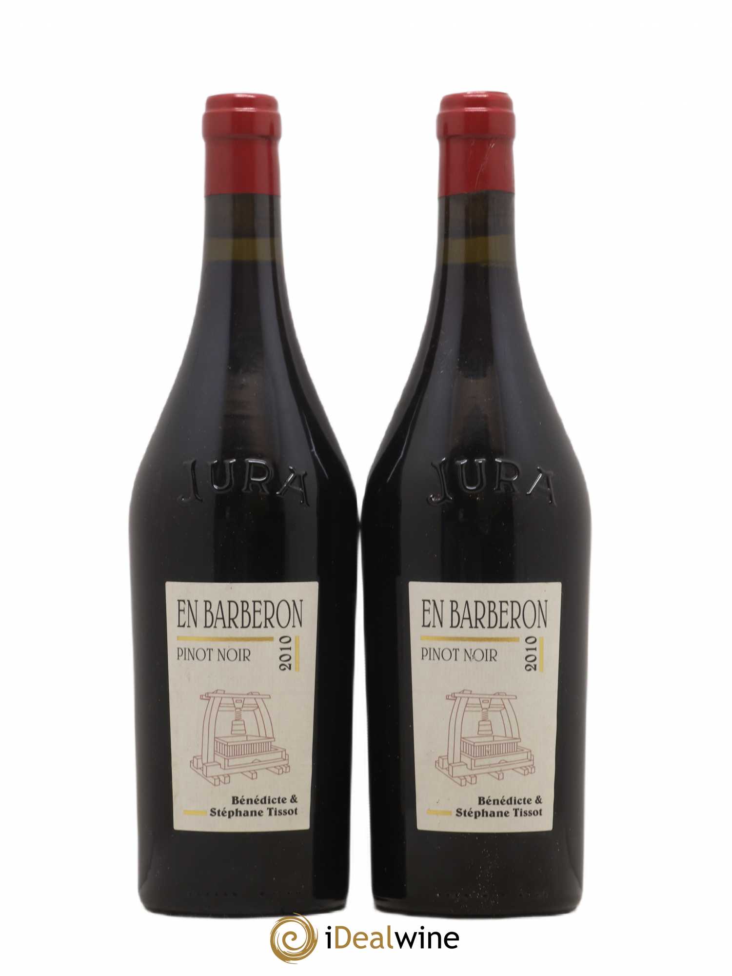 Côtes du Jura En Barberon Bénédicte et Stéphane Tissot 2010 - Lot de 2 bouteilles - 0