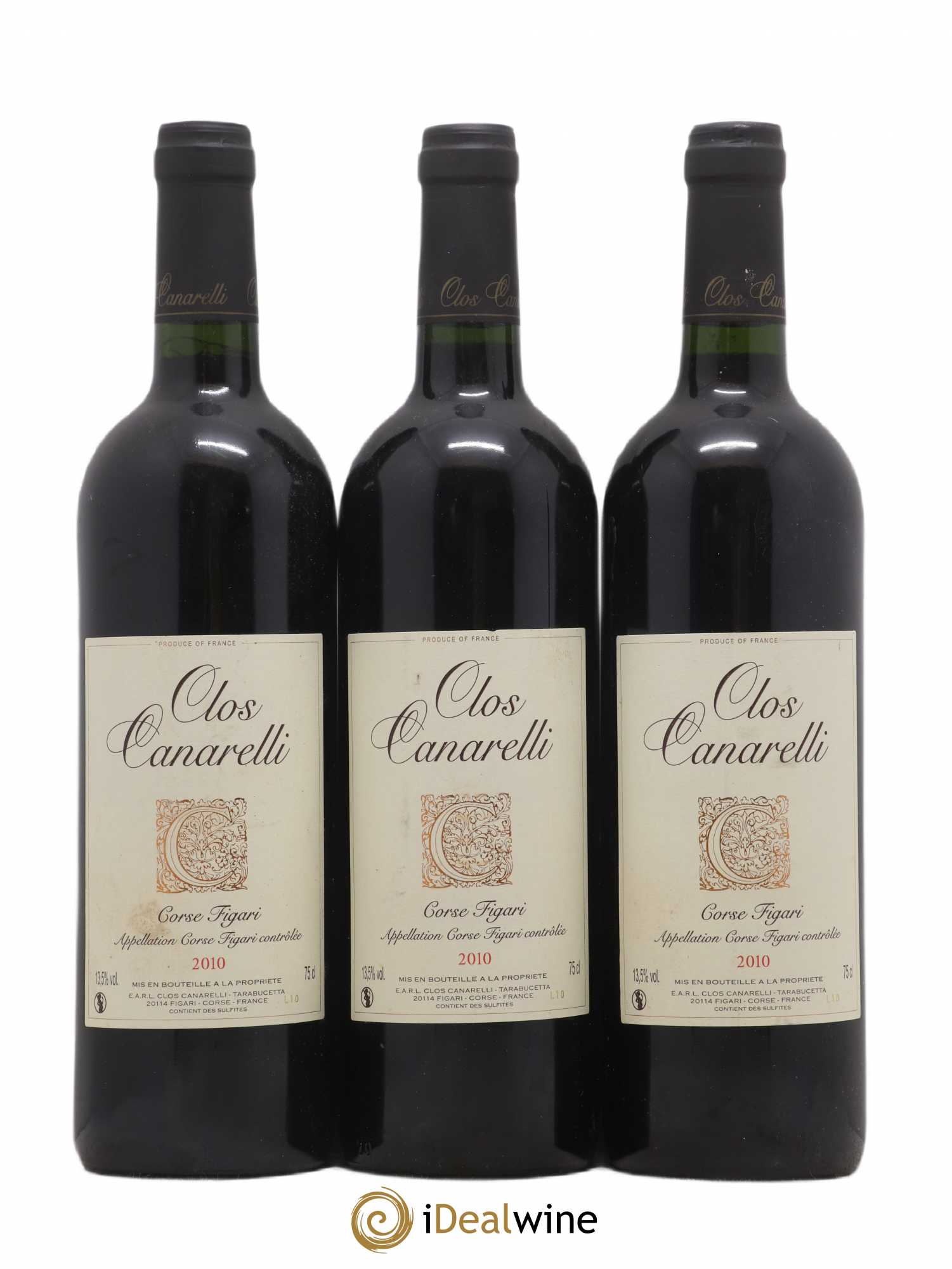 Figari Clos Canarelli 2010 - Lot de 3 bouteilles - 0