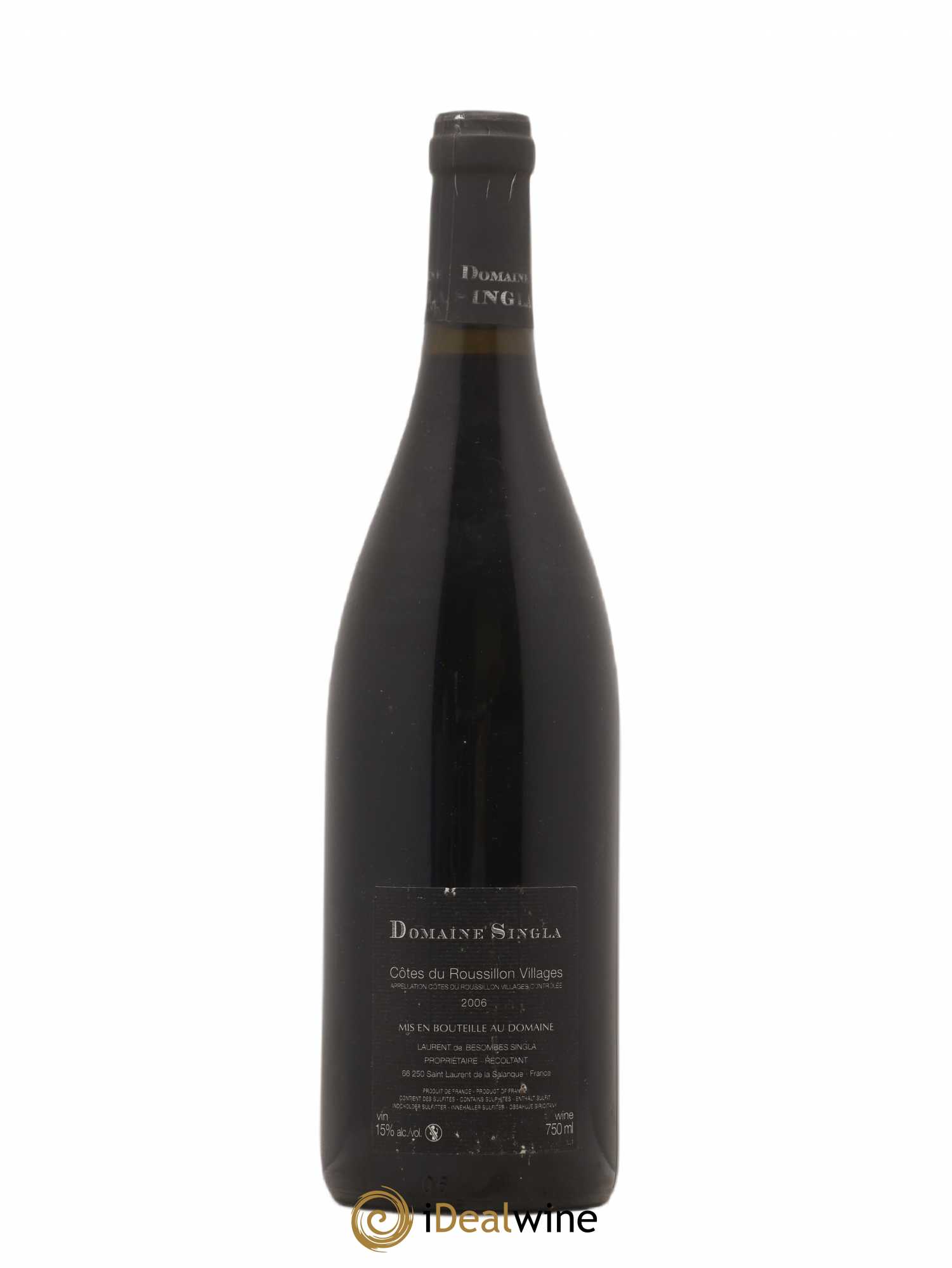 Côtes du Roussillon Domaine Singla Castell Vell (sans prix de réserve) 2006 - Lotto di 1 bottiglia - 1