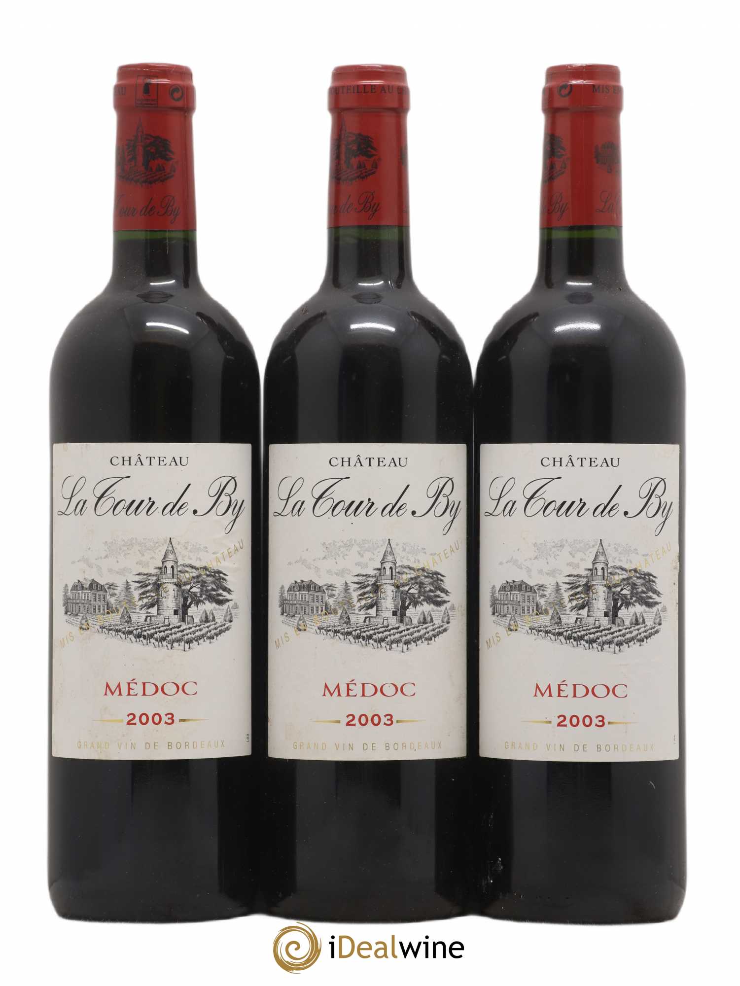 Château La Tour de By Cru Bourgeois 2003 - Lot de 3 bouteilles - 0