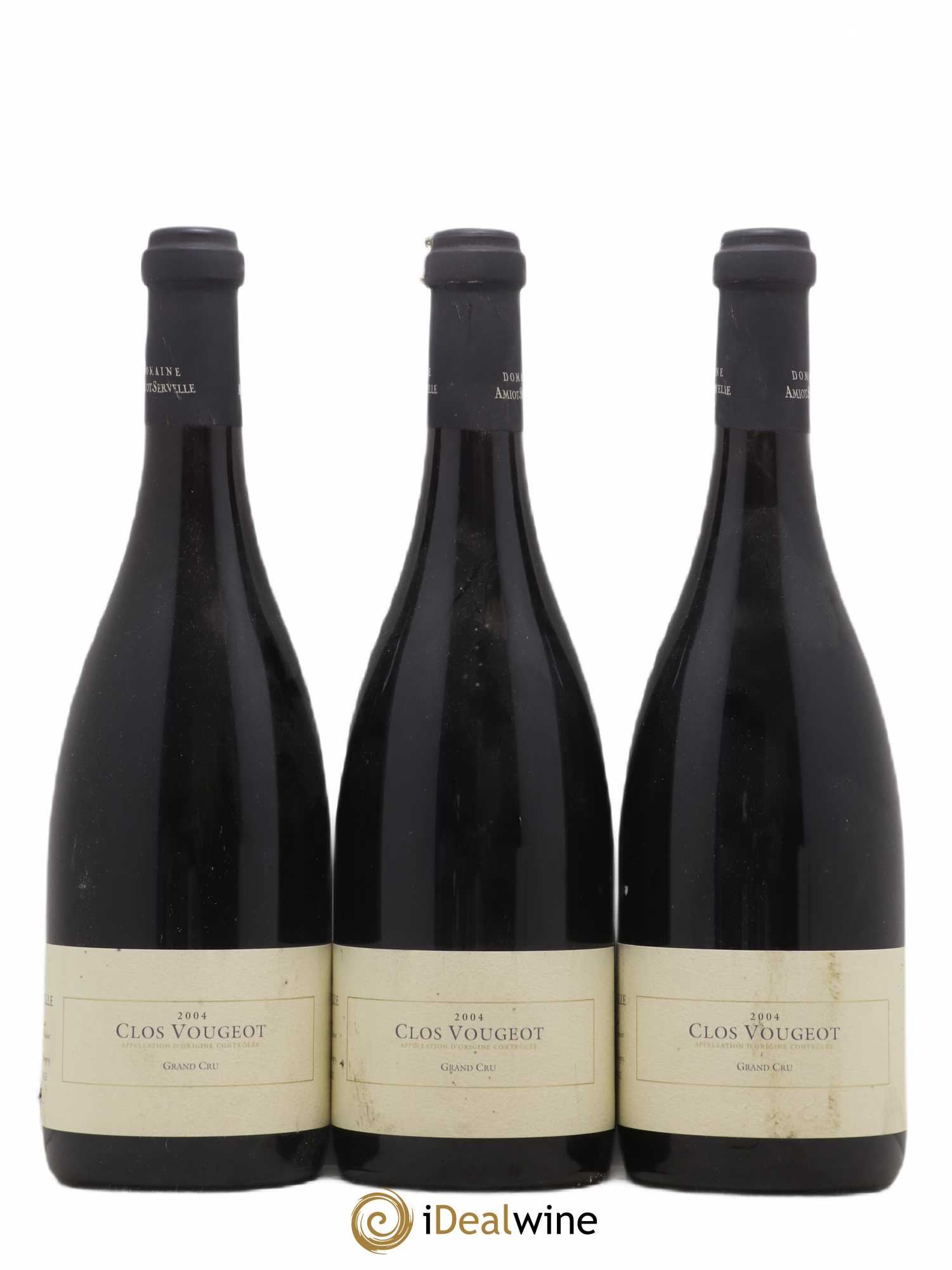 Clos de Vougeot Grand Cru Amiot-Servelle 2004 - Lot de 3 bouteilles - 0