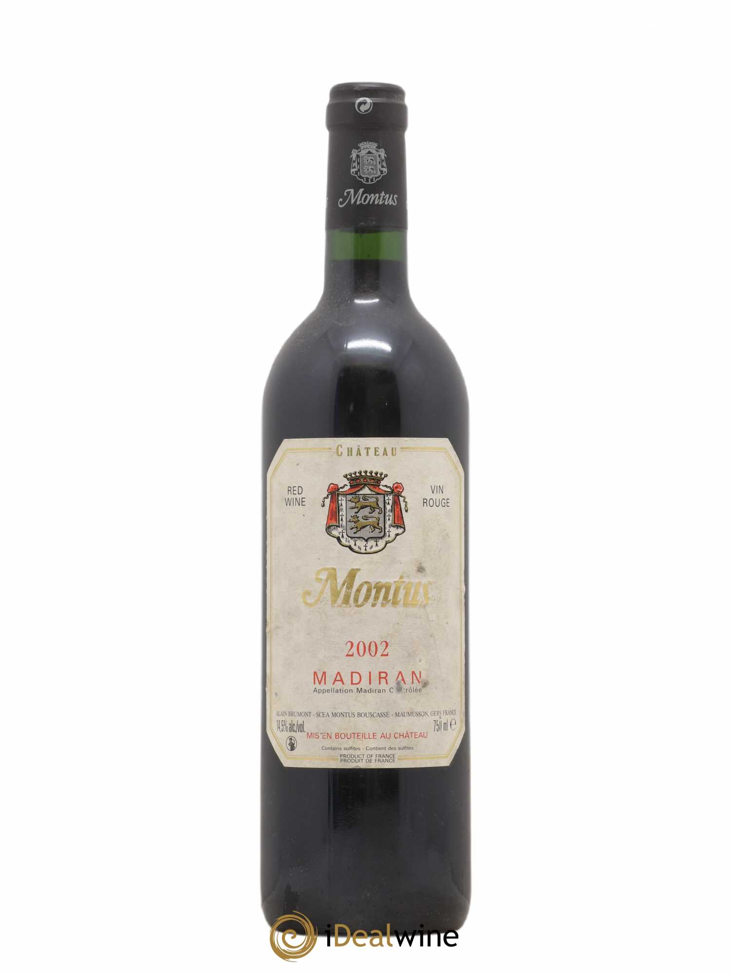 Madiran Château Montus Alain Brumont 2002 - Lot de 1 bouteille - 0