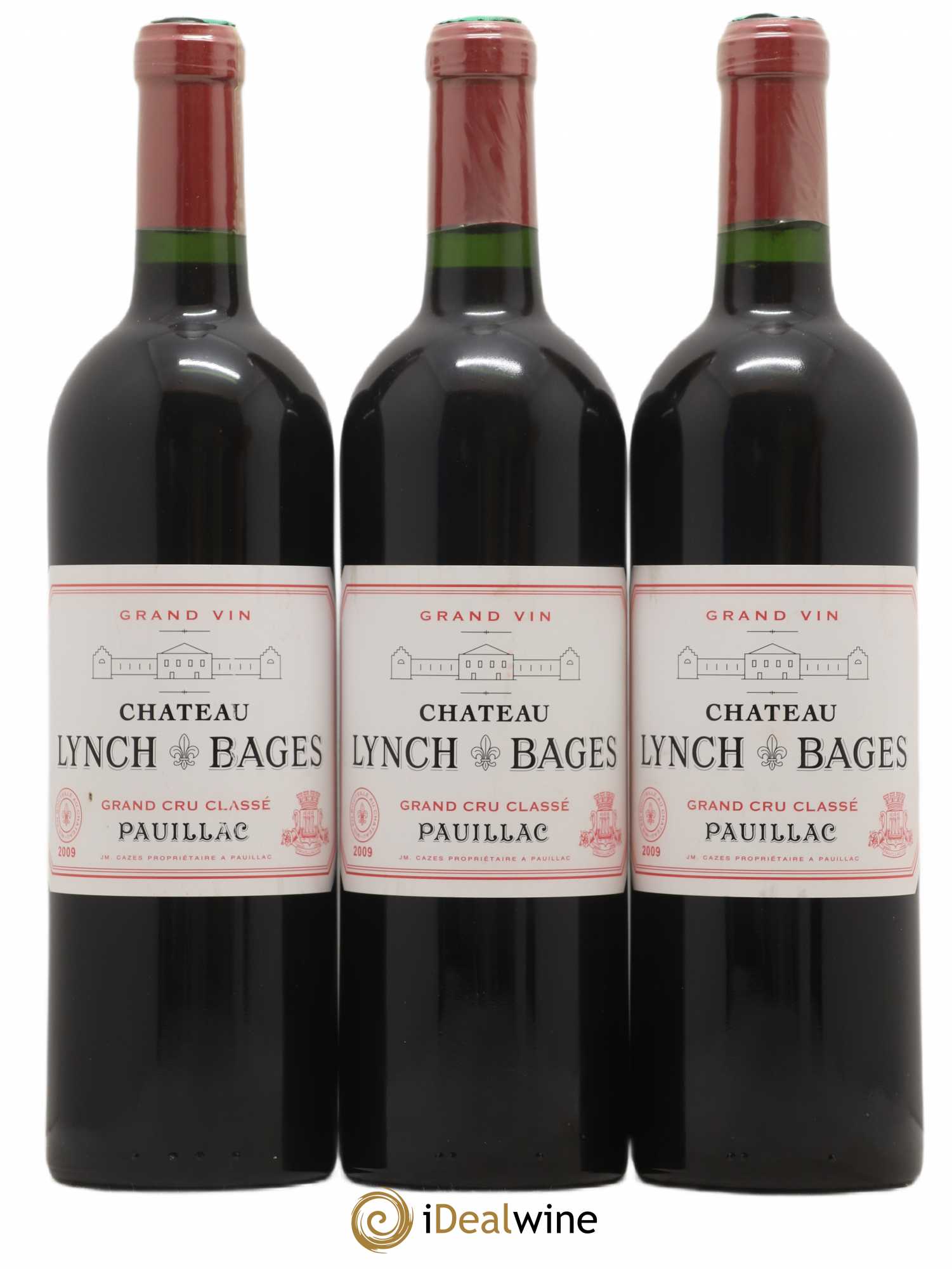 Château Lynch Bages 5ème Grand Cru Classé 2009 - Lot de 3 bouteilles - 0
