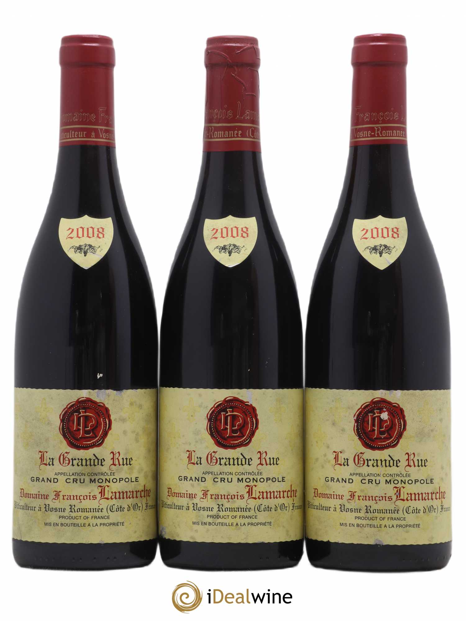 La Grande Rue Grand Cru Lamarche (Domaine) 2008 - Lot de 3 bouteilles - 0