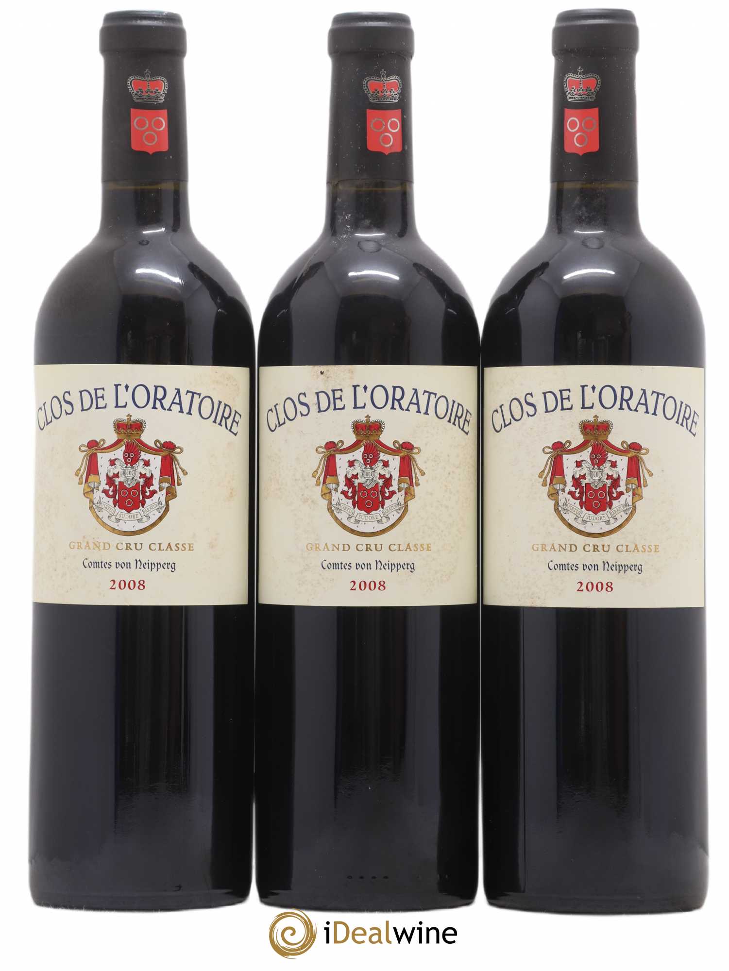 Clos de l'Oratoire Grand Cru Classé 2008 - Lot de 3 bouteilles - 0