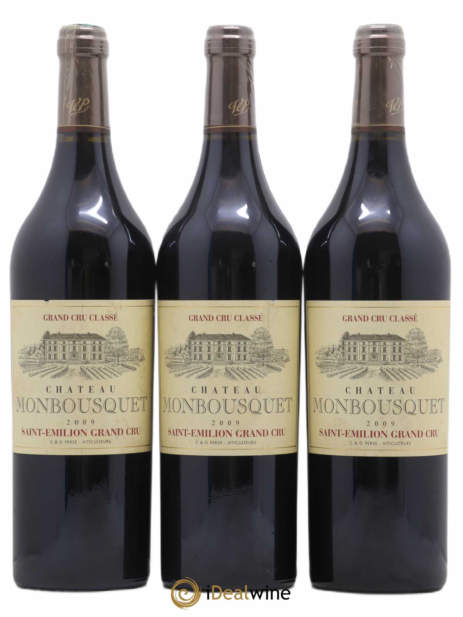 Château Monbousquet Grand Cru Classé 2009 - Lot de 3 bouteilles - 0